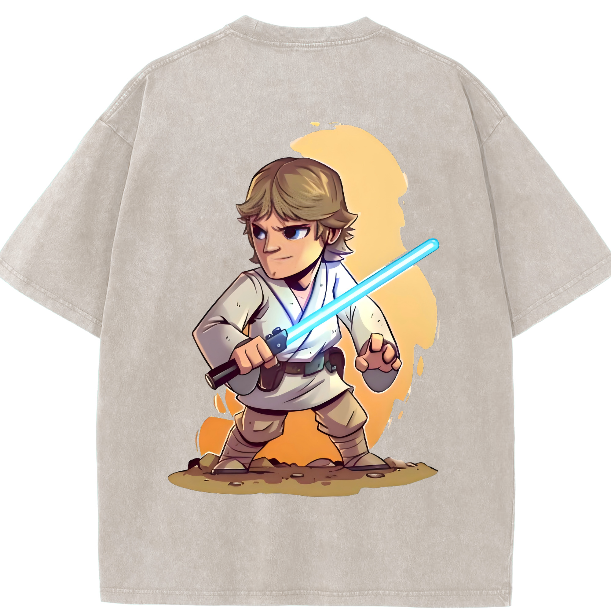 （画像用） スター・ウォーズ Star Wars 綿100% ヴィンテージ風 半袖Tシャツ（背面プリント）