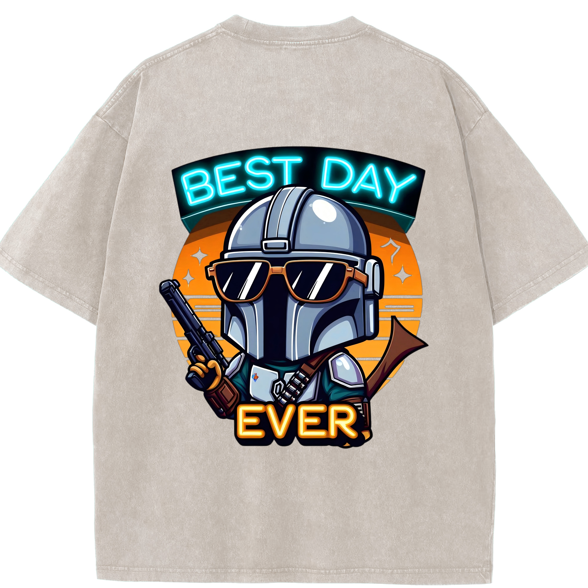 （画像用） スター・ウォーズ Star Wars 綿100% ヴィンテージ風 半袖Tシャツ（背面プリント）
