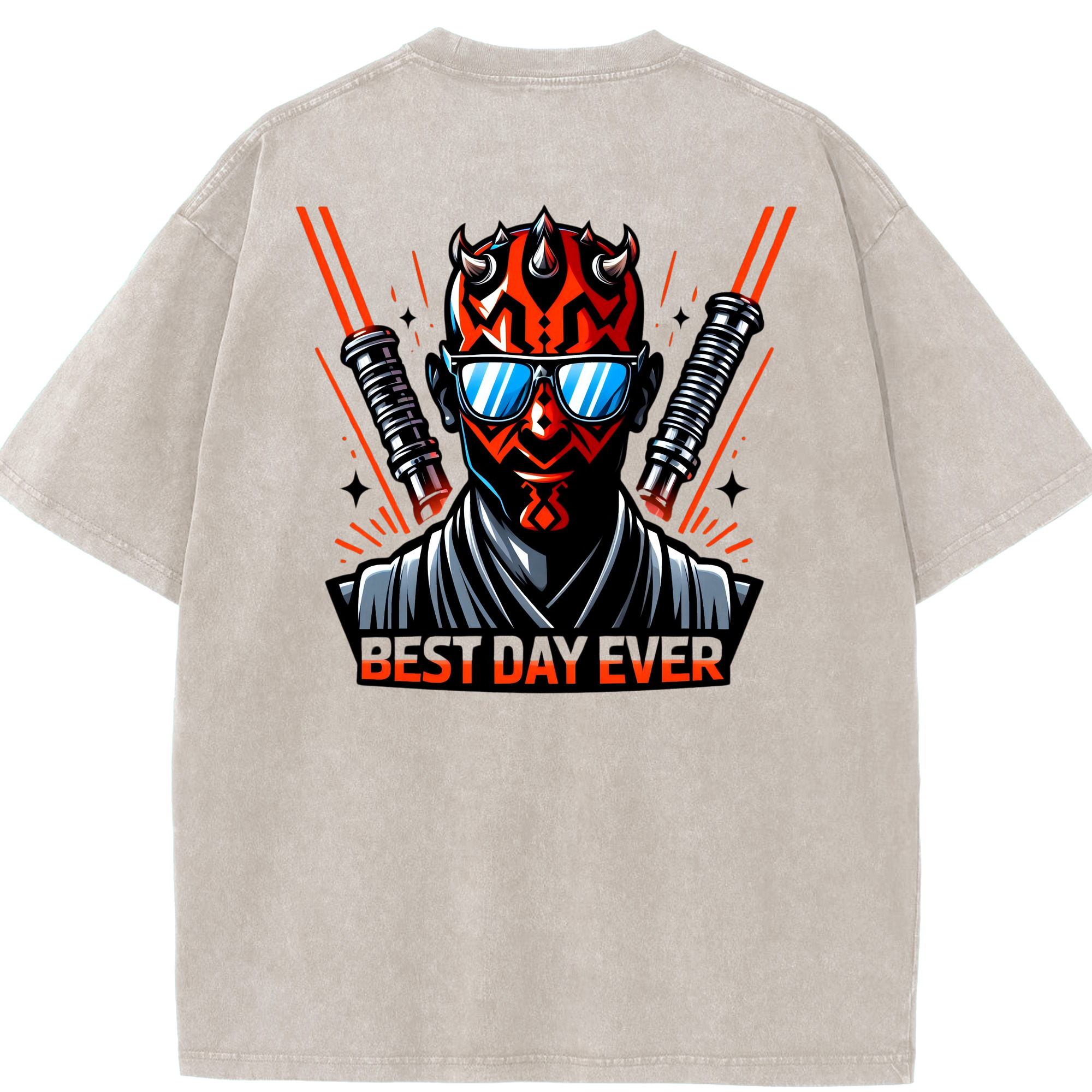 （画像用） スター・ウォーズ Star Wars 綿100% ヴィンテージ風 半袖Tシャツ（背面プリント）