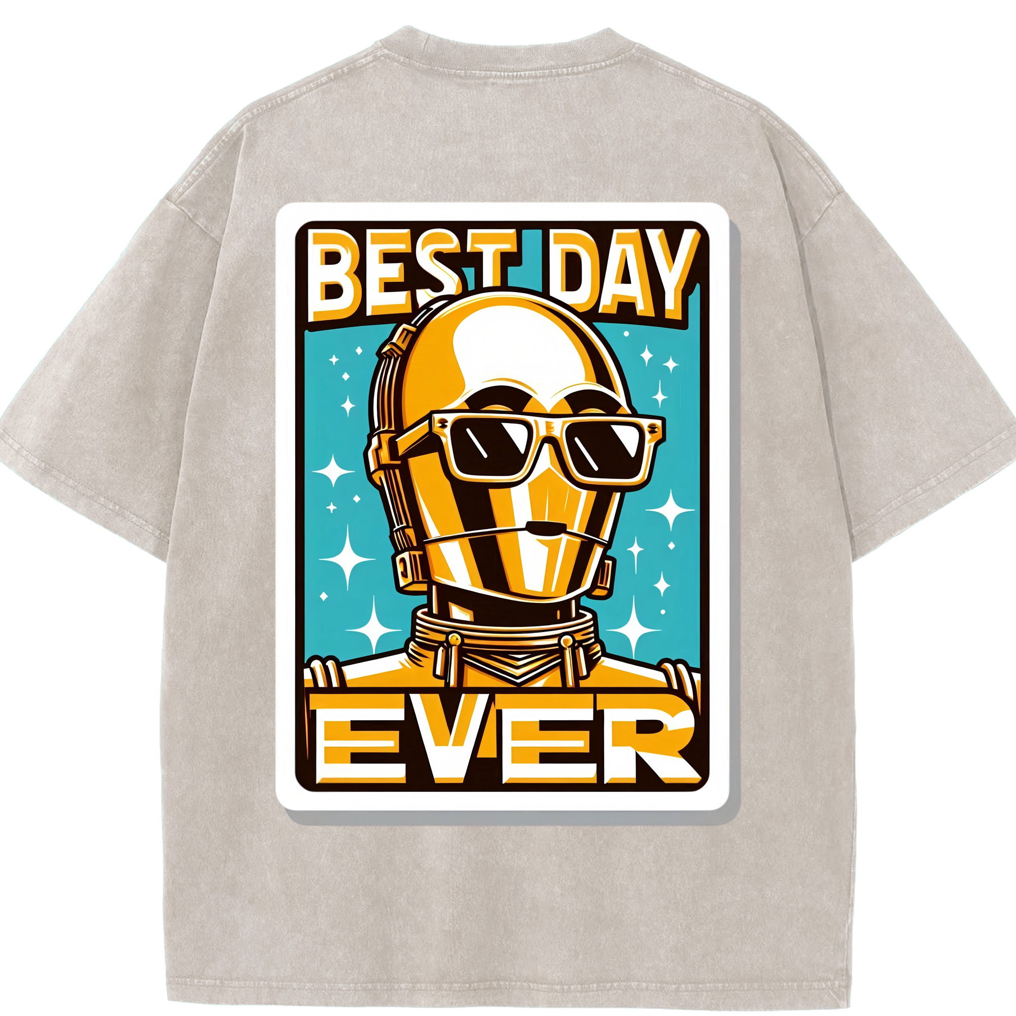 （画像用） スター・ウォーズ Star Wars 綿100% ヴィンテージ風 半袖Tシャツ（背面プリント）