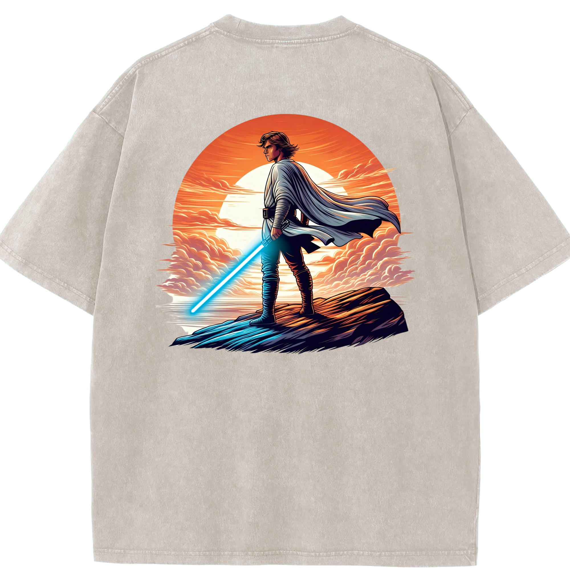 （画像用） スター・ウォーズ Star Wars 綿100% ヴィンテージ風 半袖Tシャツ（背面プリント）
