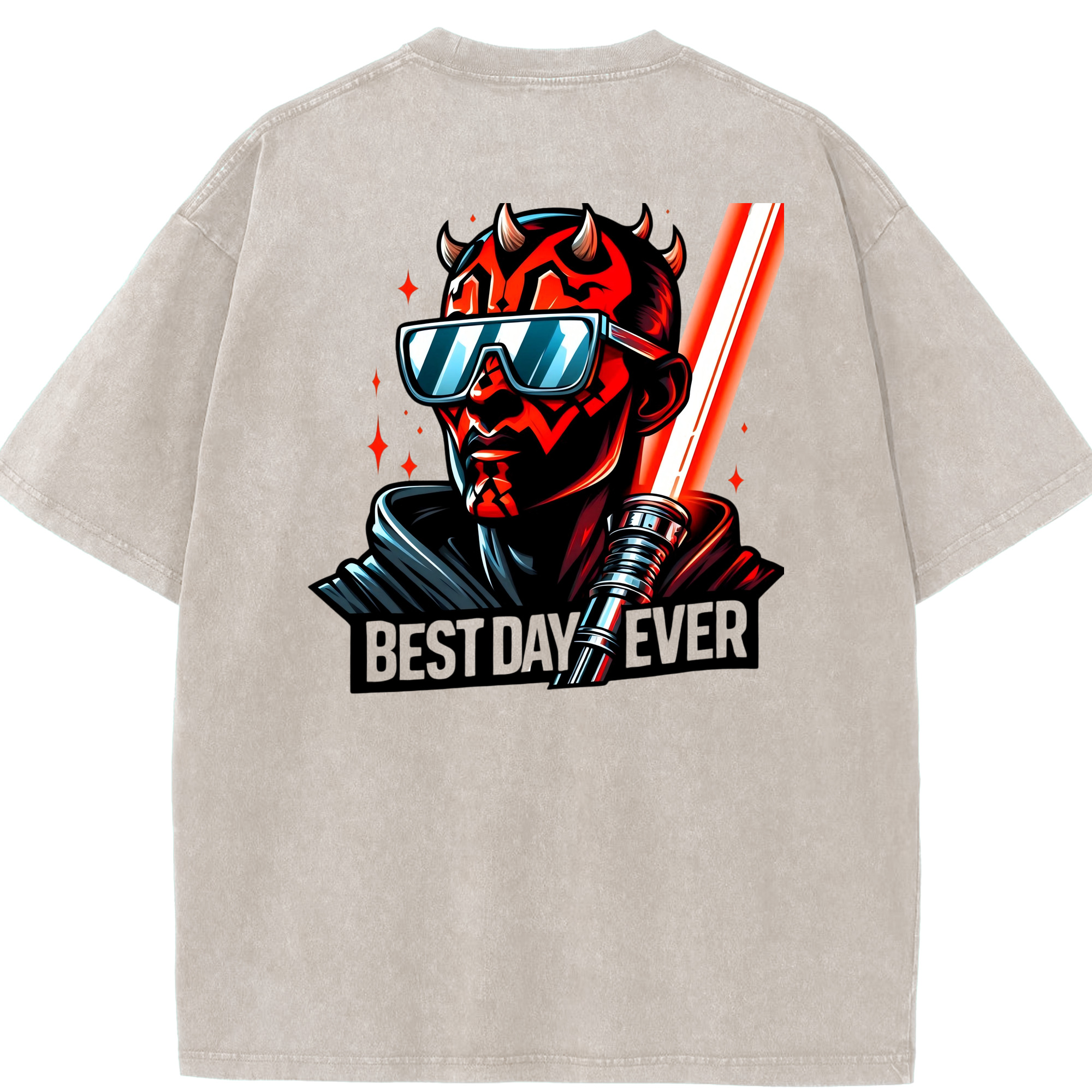（画像用） スター・ウォーズ Star Wars 綿100% ヴィンテージ風 半袖Tシャツ（背面プリント）
