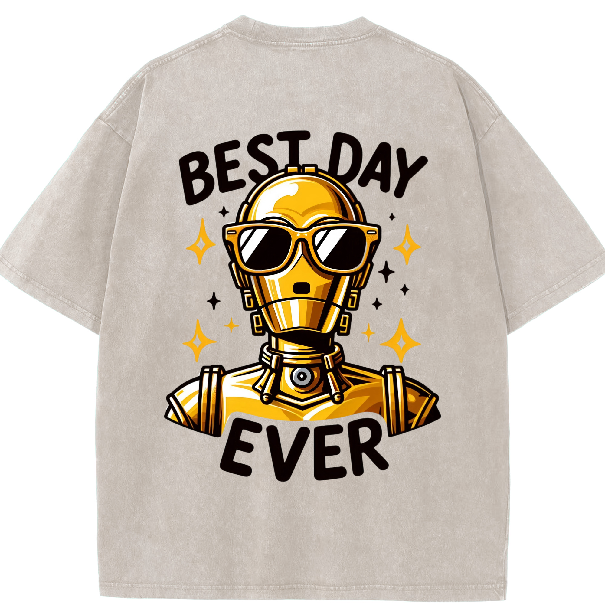 （画像用） スター・ウォーズ Star Wars 綿100% ヴィンテージ風 半袖Tシャツ（背面プリント）