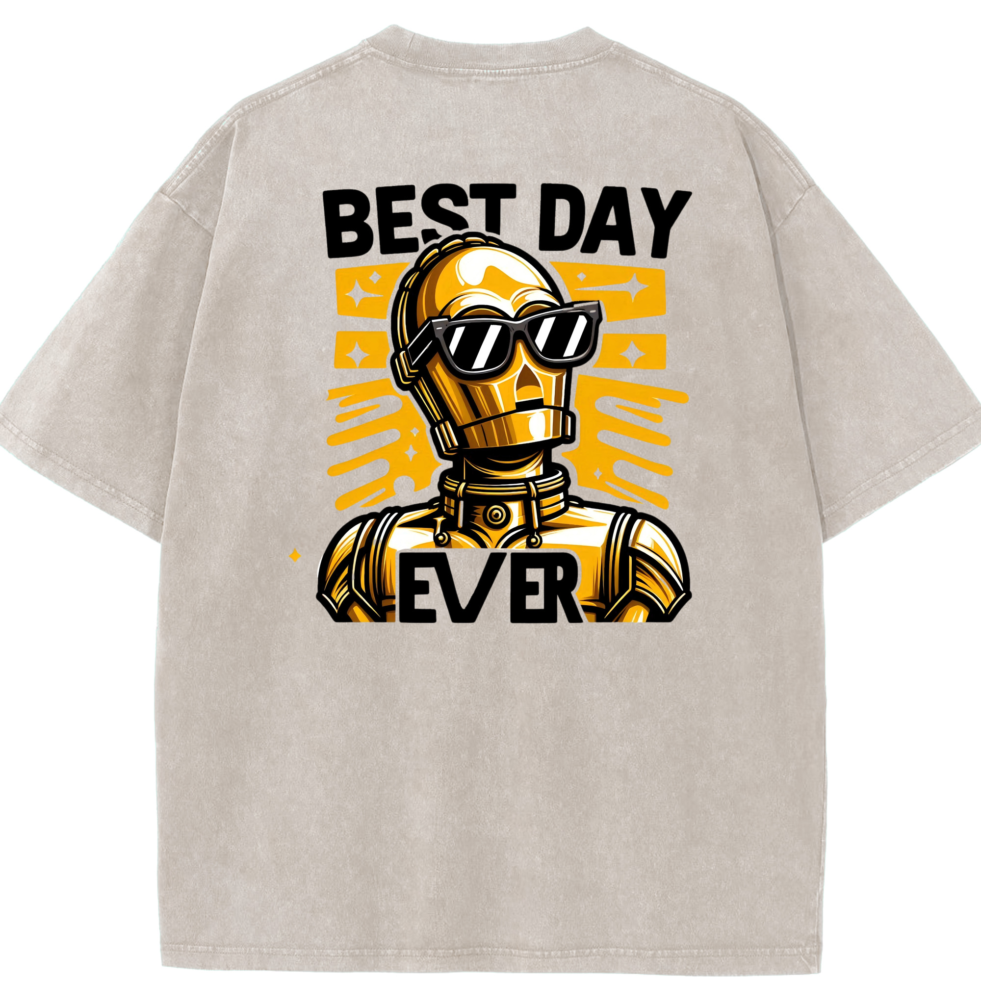 （画像用） スター・ウォーズ Star Wars 綿100% ヴィンテージ風 半袖Tシャツ（背面プリント）