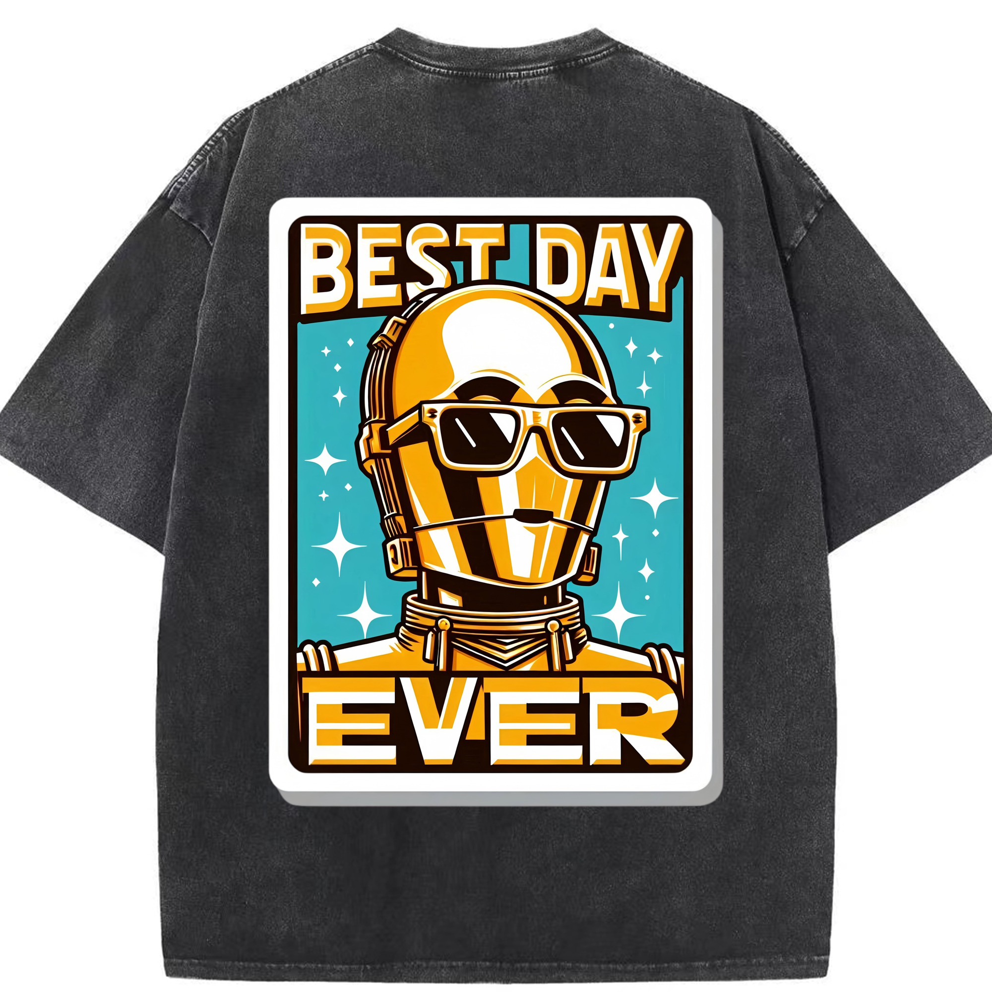 （画像用） スター・ウォーズ Star Wars 綿100% ヴィンテージ風 半袖Tシャツ（背面プリント）