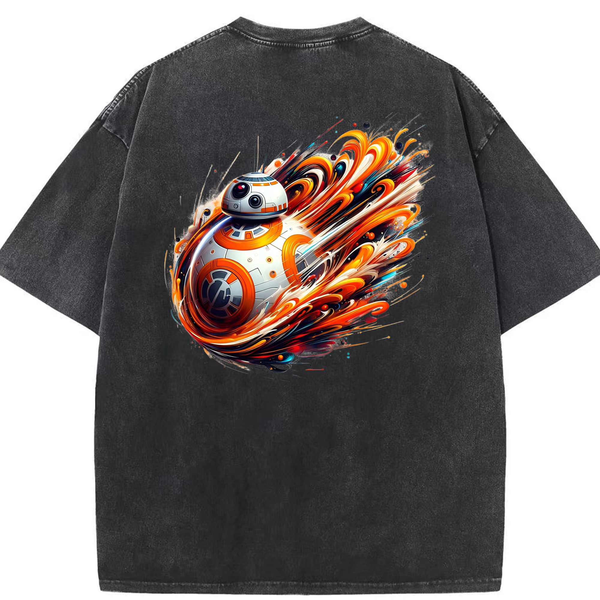 （画像用） スター・ウォーズ Star Wars 綿100% ヴィンテージ風 半袖Tシャツ（背面プリント）