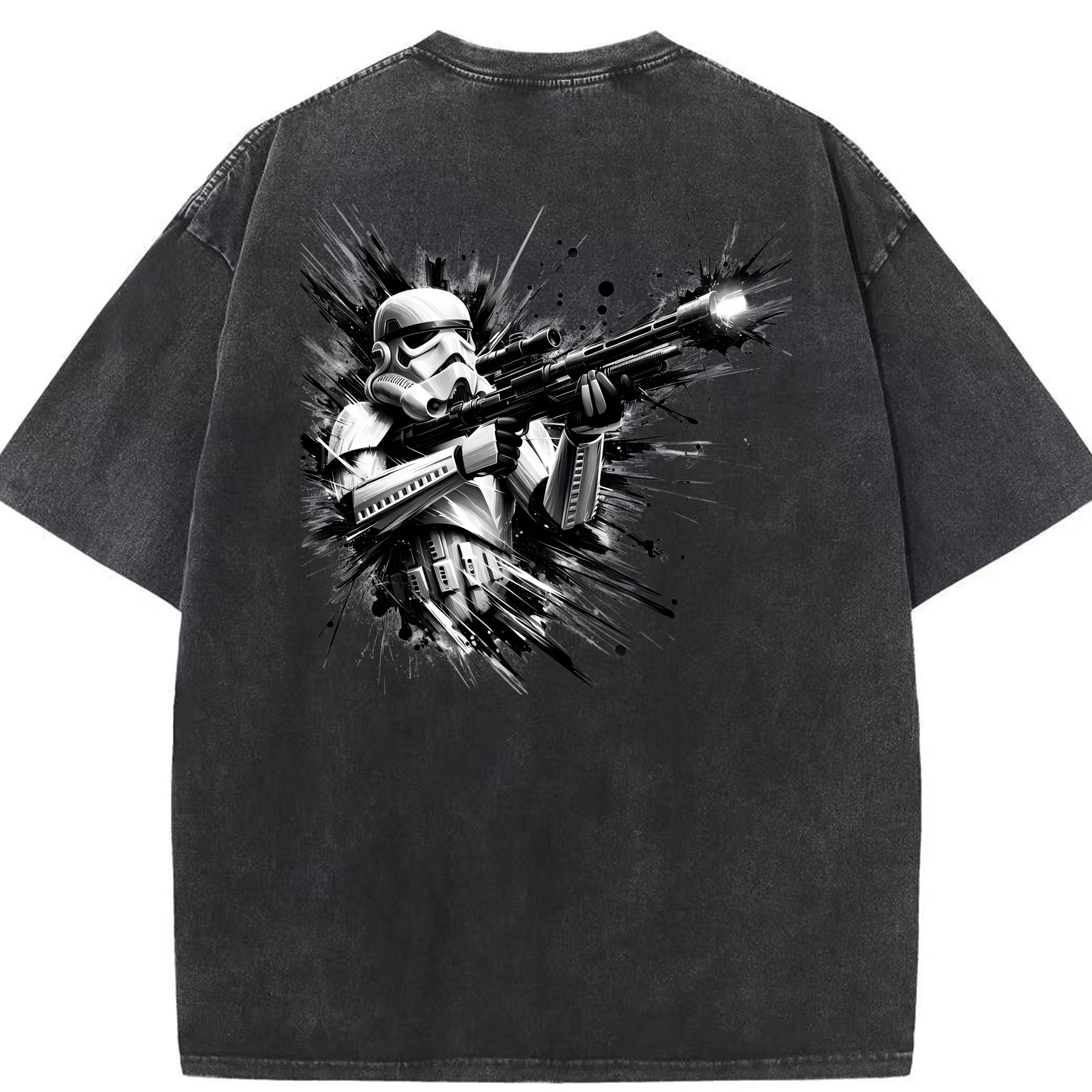 （画像用） スター・ウォーズ Star Wars 綿100% ヴィンテージ風 半袖Tシャツ（背面プリント）