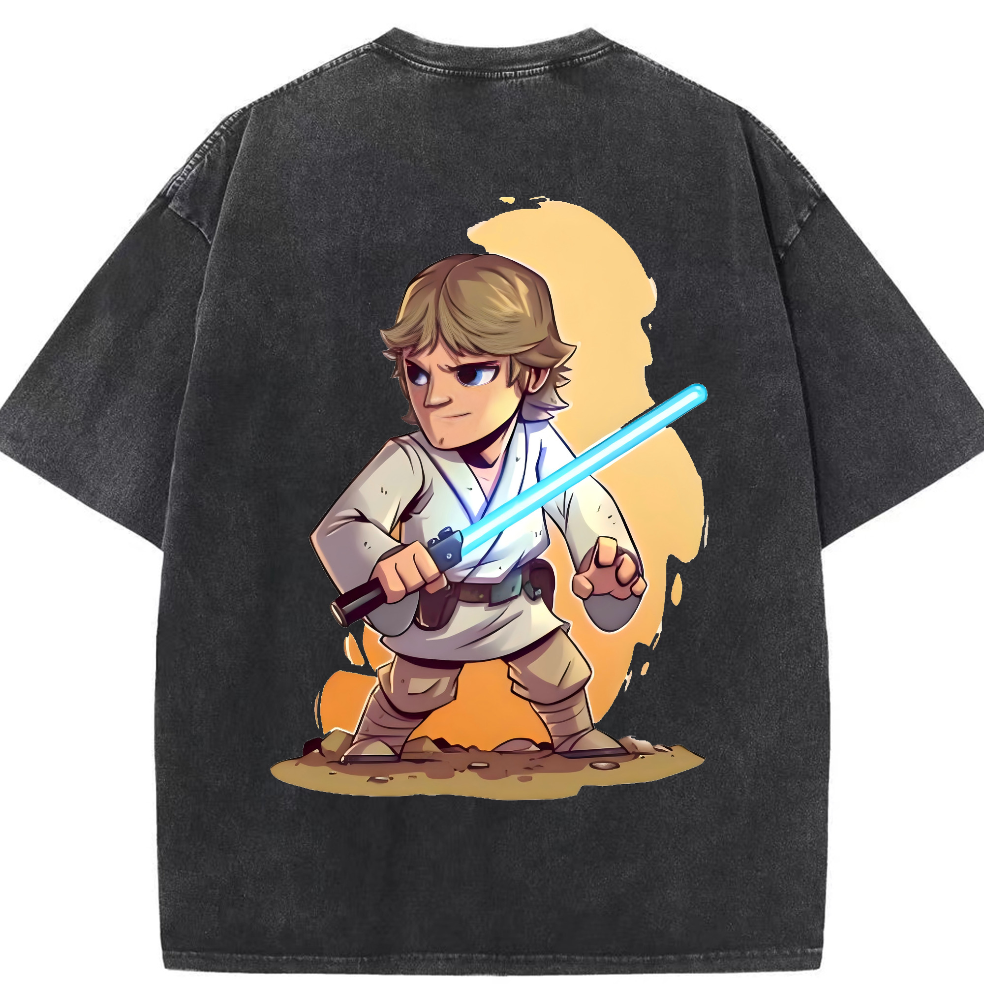 （画像用） スター・ウォーズ Star Wars 綿100% ヴィンテージ風 半袖Tシャツ（背面プリント）