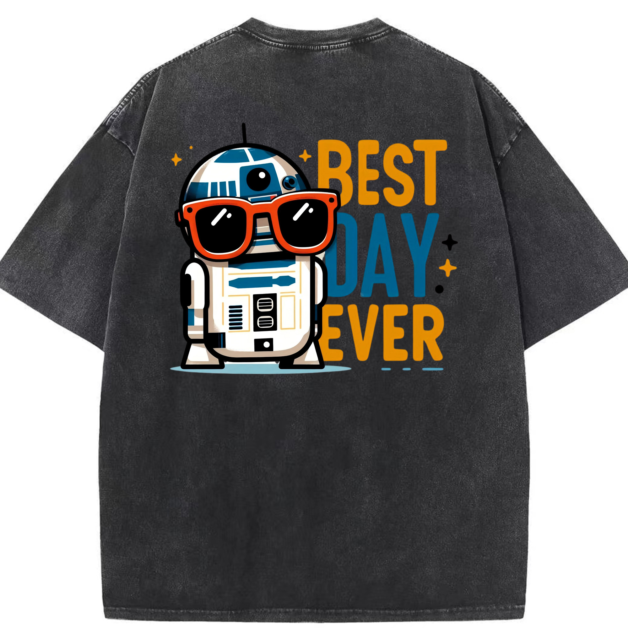 （画像用） スター・ウォーズ Star Wars 綿100% ヴィンテージ風 半袖Tシャツ（背面プリント）