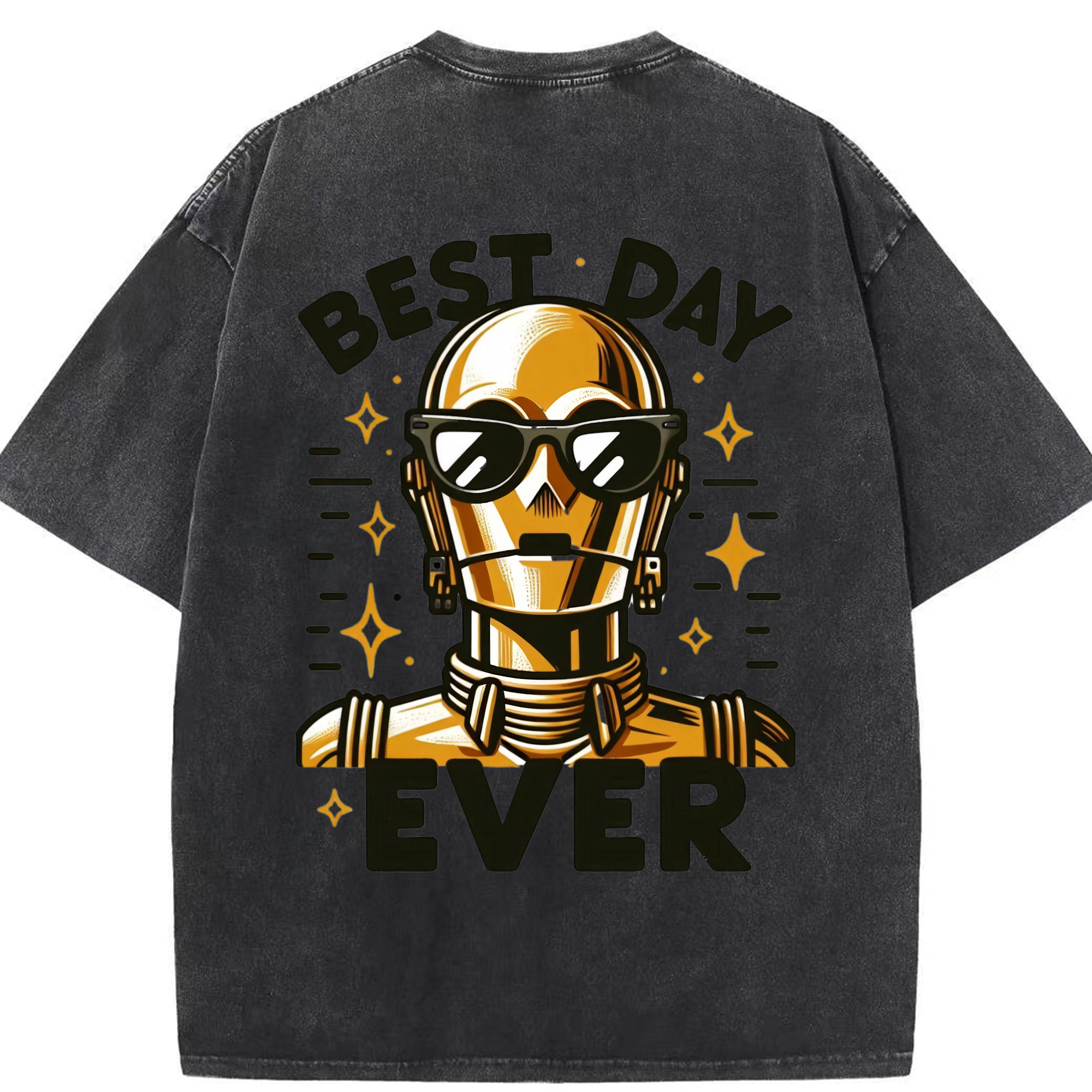 （画像用） スター・ウォーズ Star Wars 綿100% ヴィンテージ風 半袖Tシャツ（背面プリント）