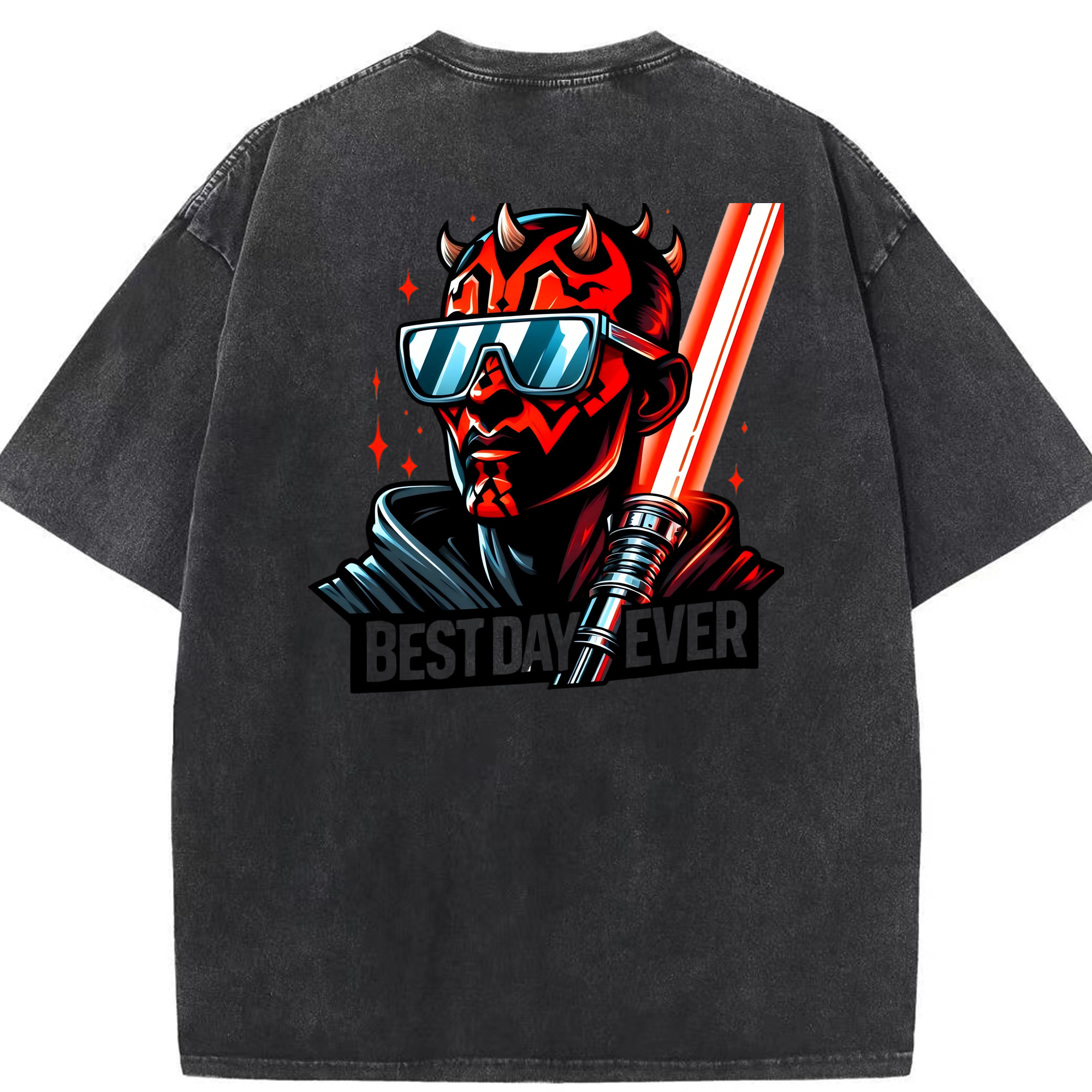 （画像用） スター・ウォーズ Star Wars 綿100% ヴィンテージ風 半袖Tシャツ（背面プリント）