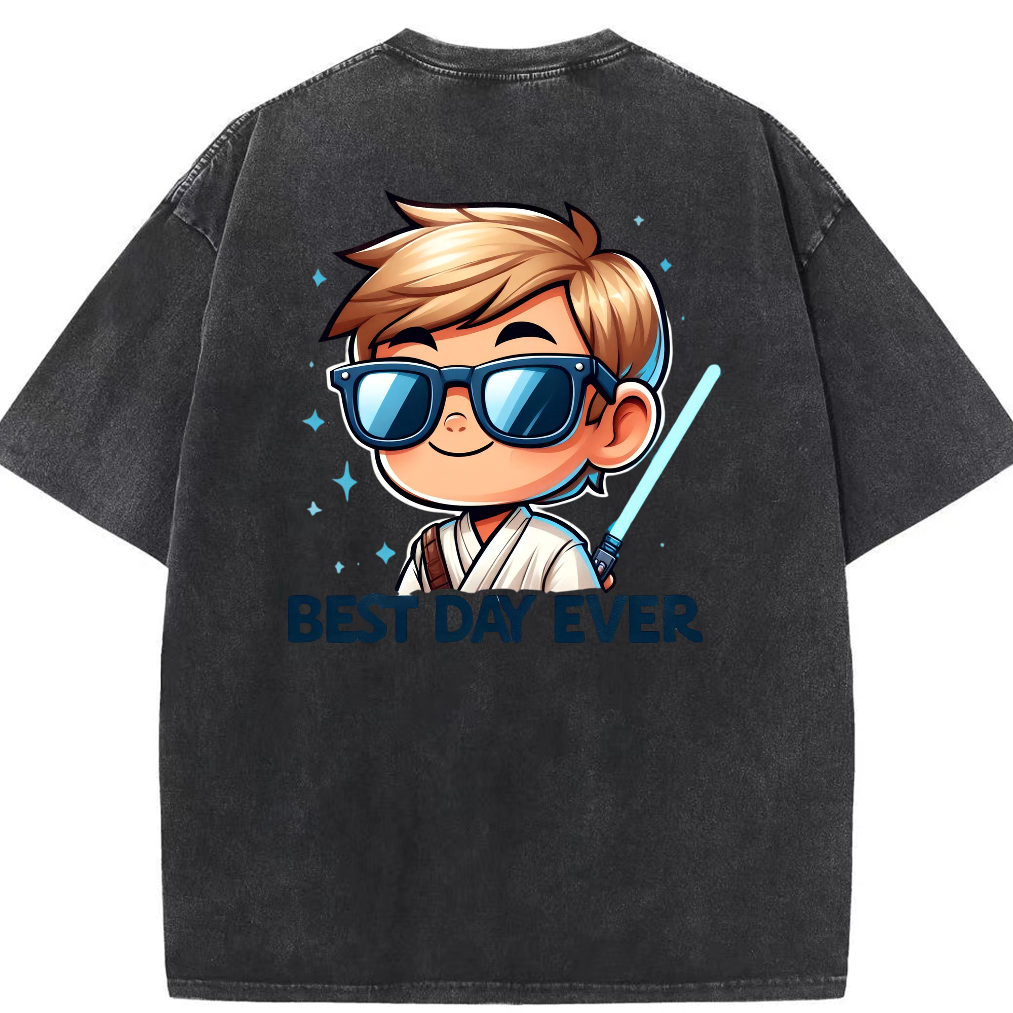 （画像用） スター・ウォーズ Star Wars 綿100% ヴィンテージ風 半袖Tシャツ（背面プリント）