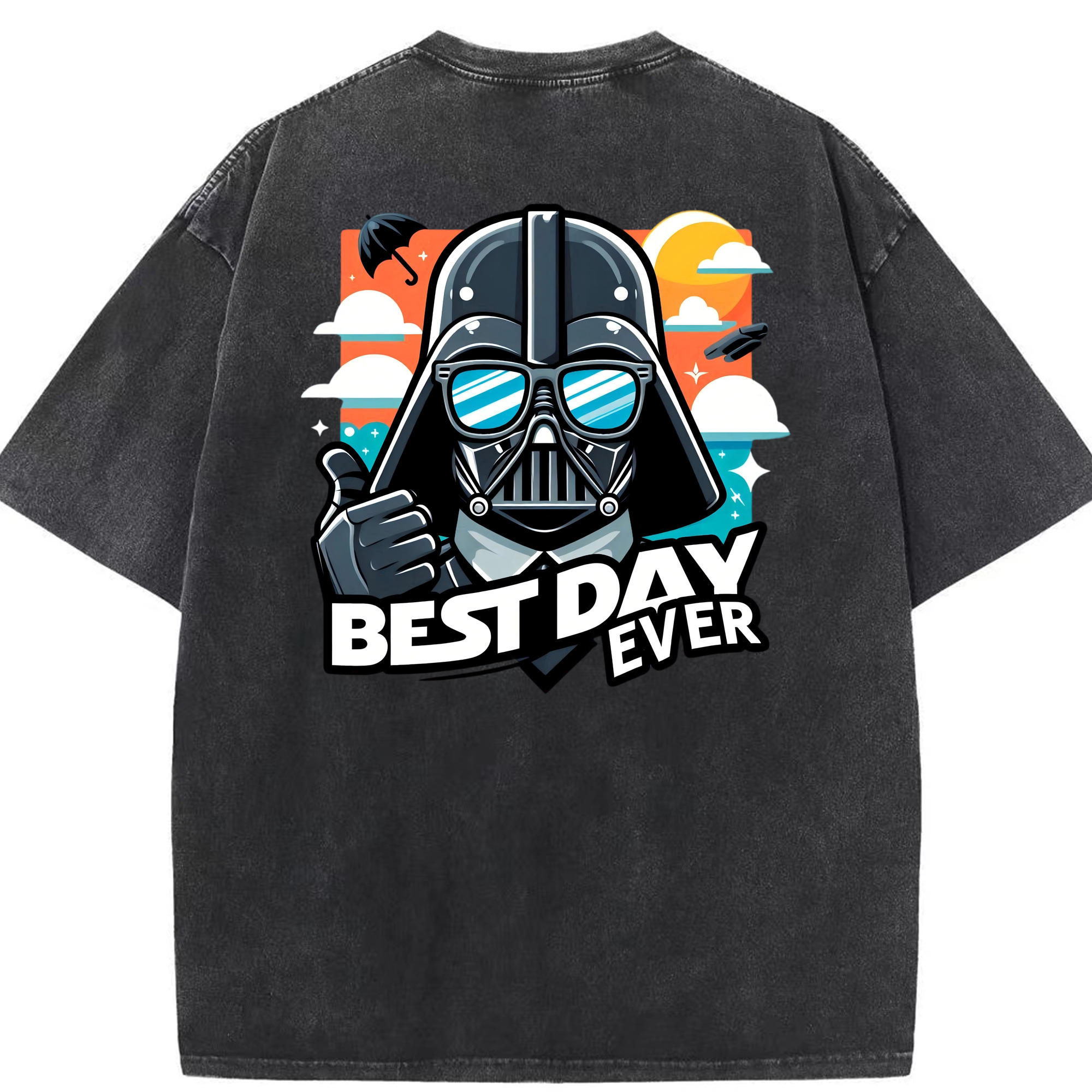 （画像用） スター・ウォーズ Star Wars 綿100% ヴィンテージ風 半袖Tシャツ（背面プリント）