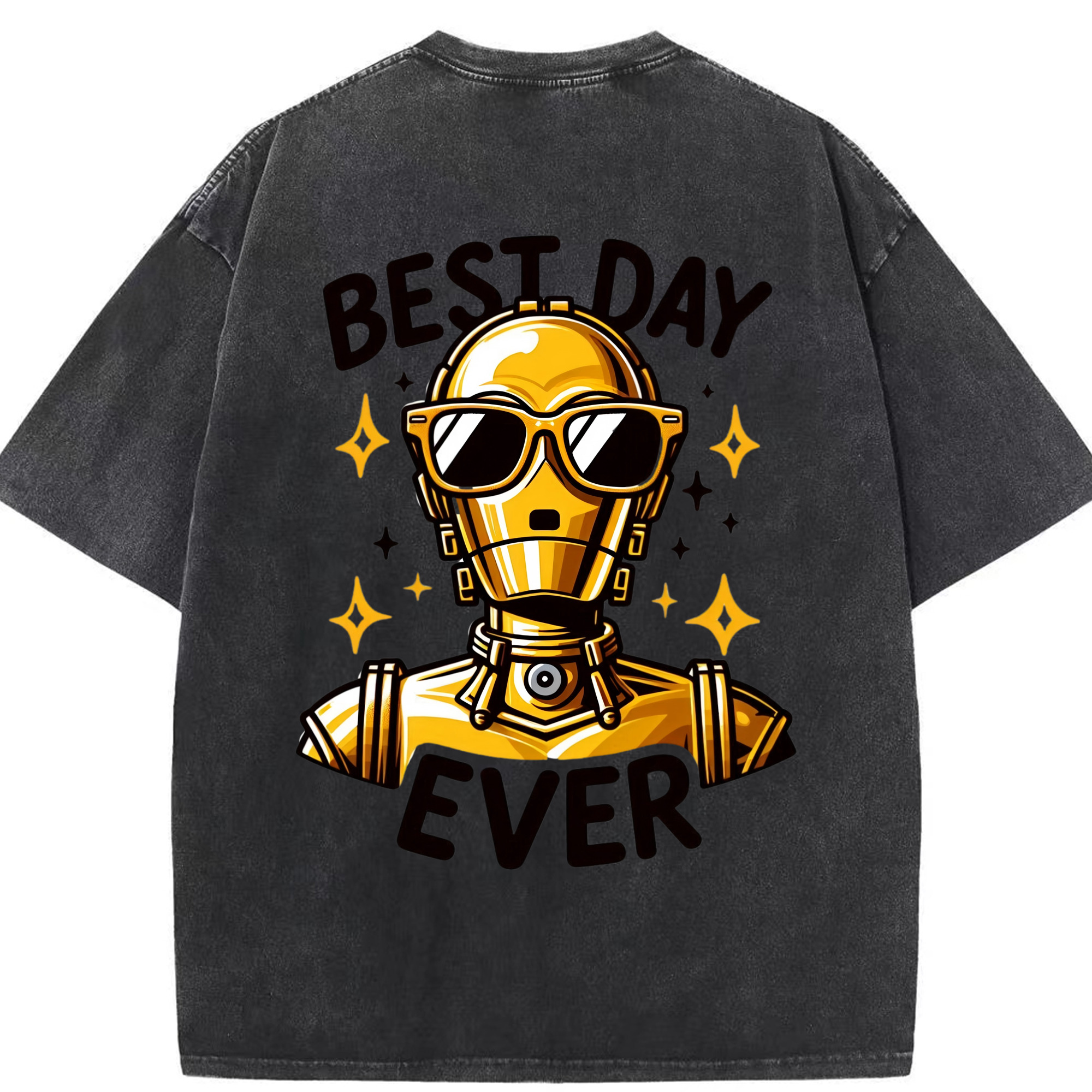 （画像用） スター・ウォーズ Star Wars 綿100% ヴィンテージ風 半袖Tシャツ（背面プリント）