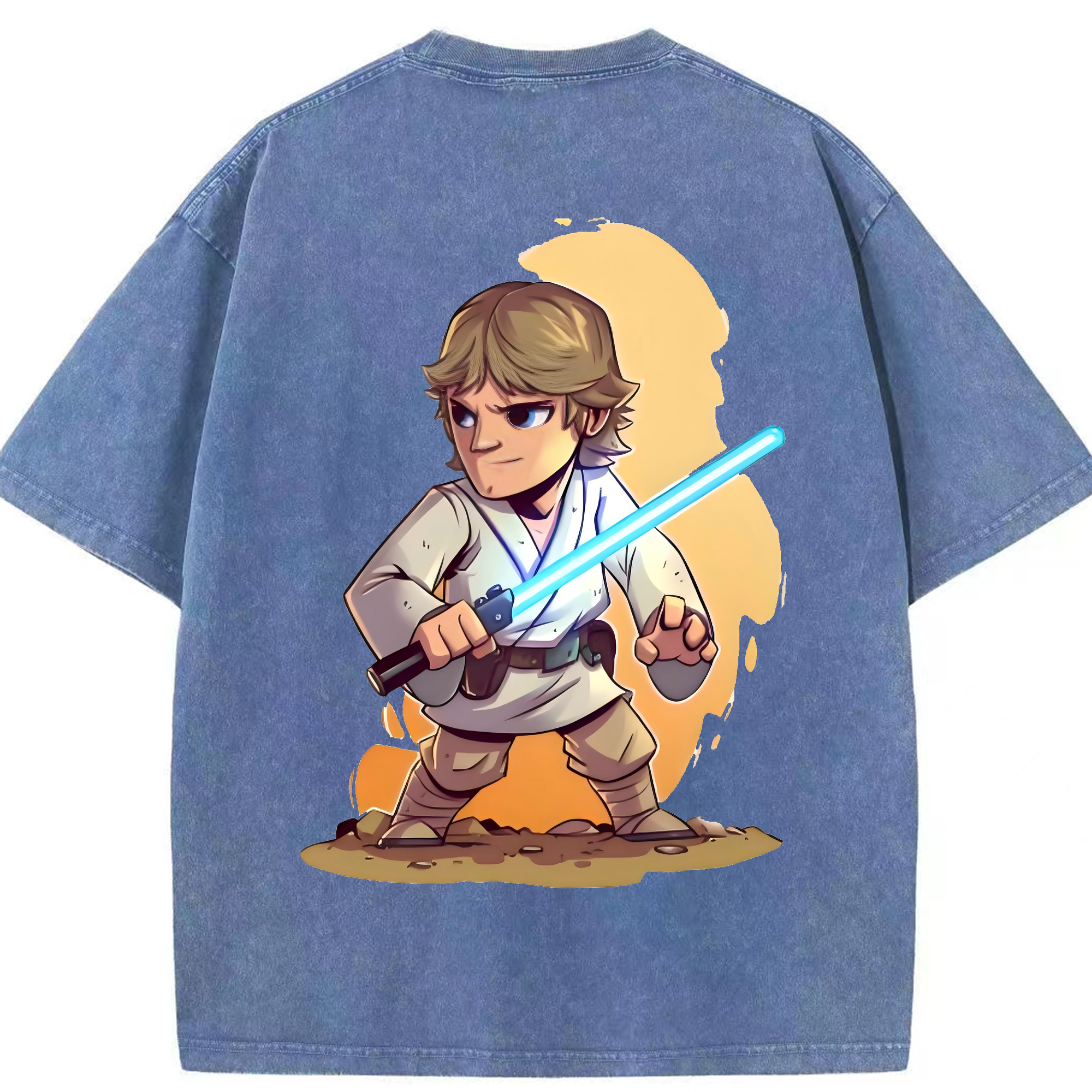 （画像用） スター・ウォーズ Star Wars 綿100% ヴィンテージ風 半袖Tシャツ（背面プリント）