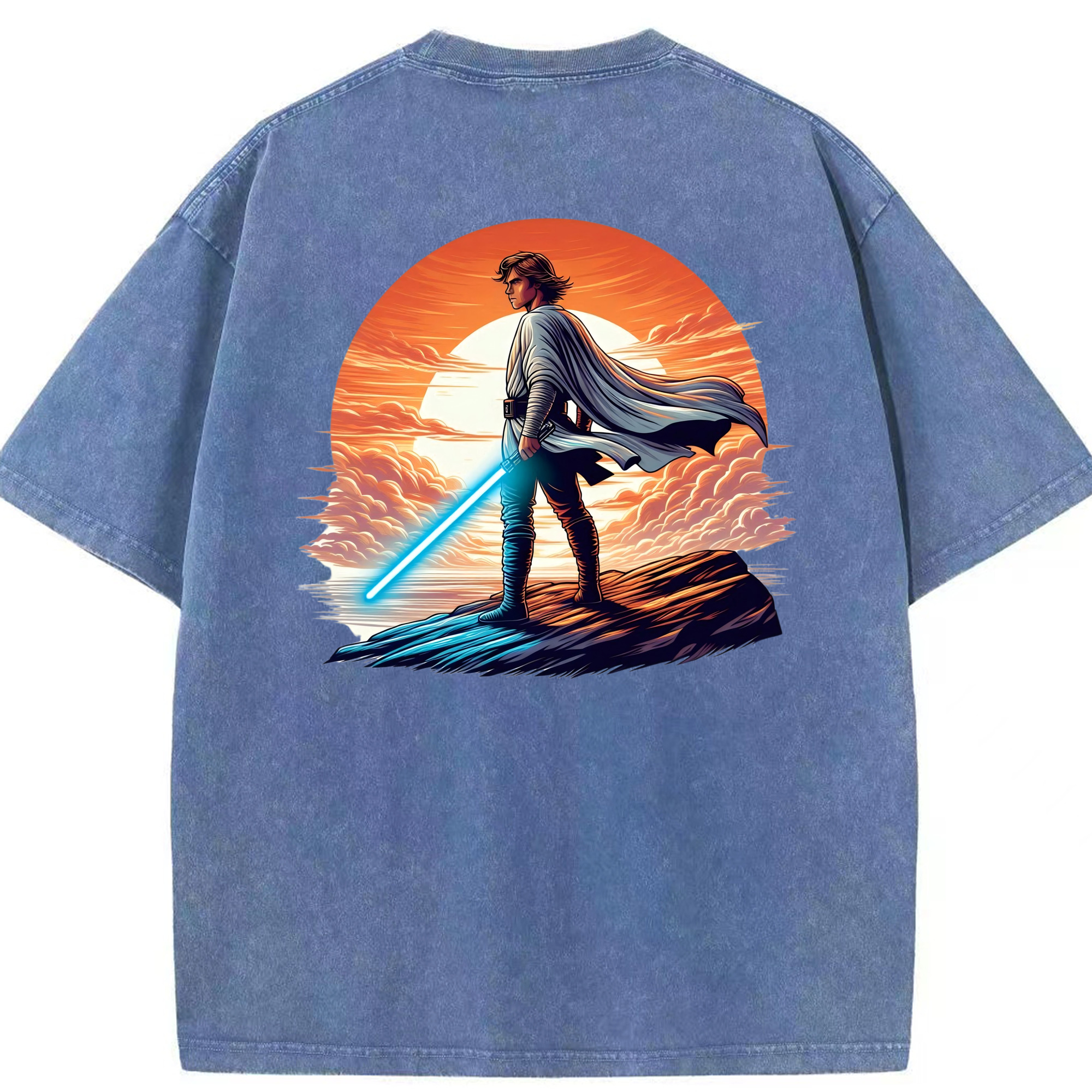 （画像用） スター・ウォーズ Star Wars 綿100% ヴィンテージ風 半袖Tシャツ（背面プリント）