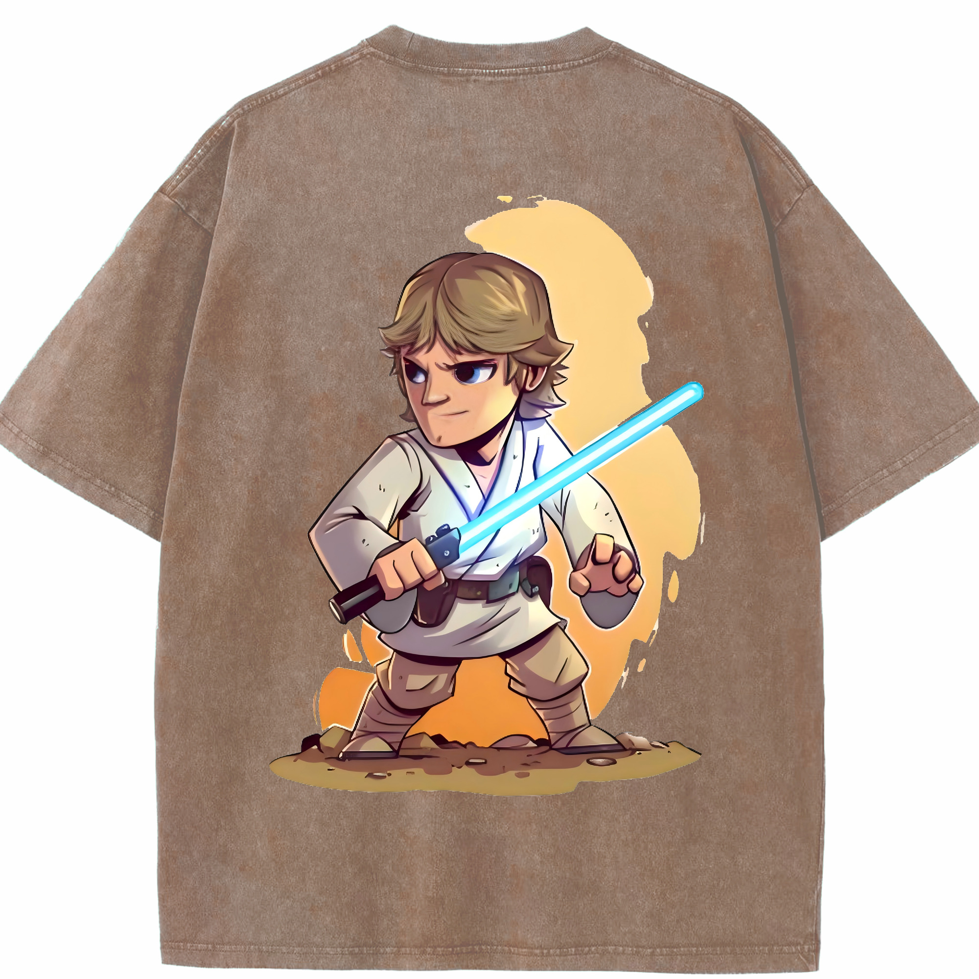（画像用） スター・ウォーズ Star Wars 綿100% ヴィンテージ風 半袖Tシャツ（背面プリント）