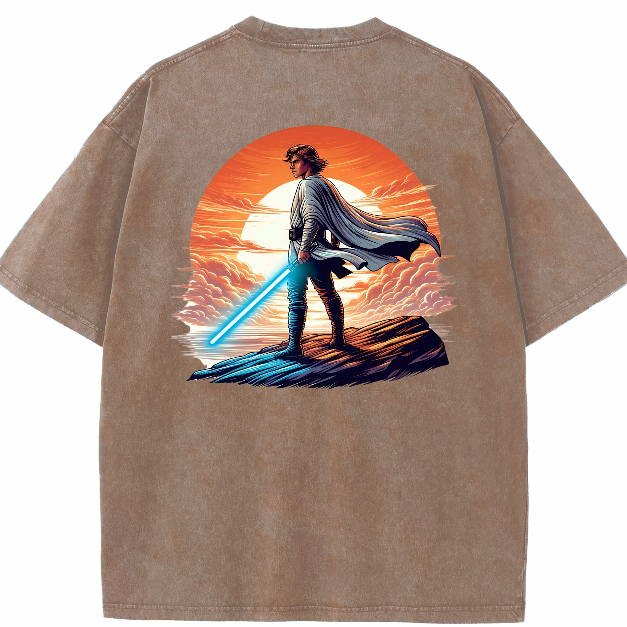 （画像用） スター・ウォーズ Star Wars 綿100% ヴィンテージ風 半袖Tシャツ（背面プリント）