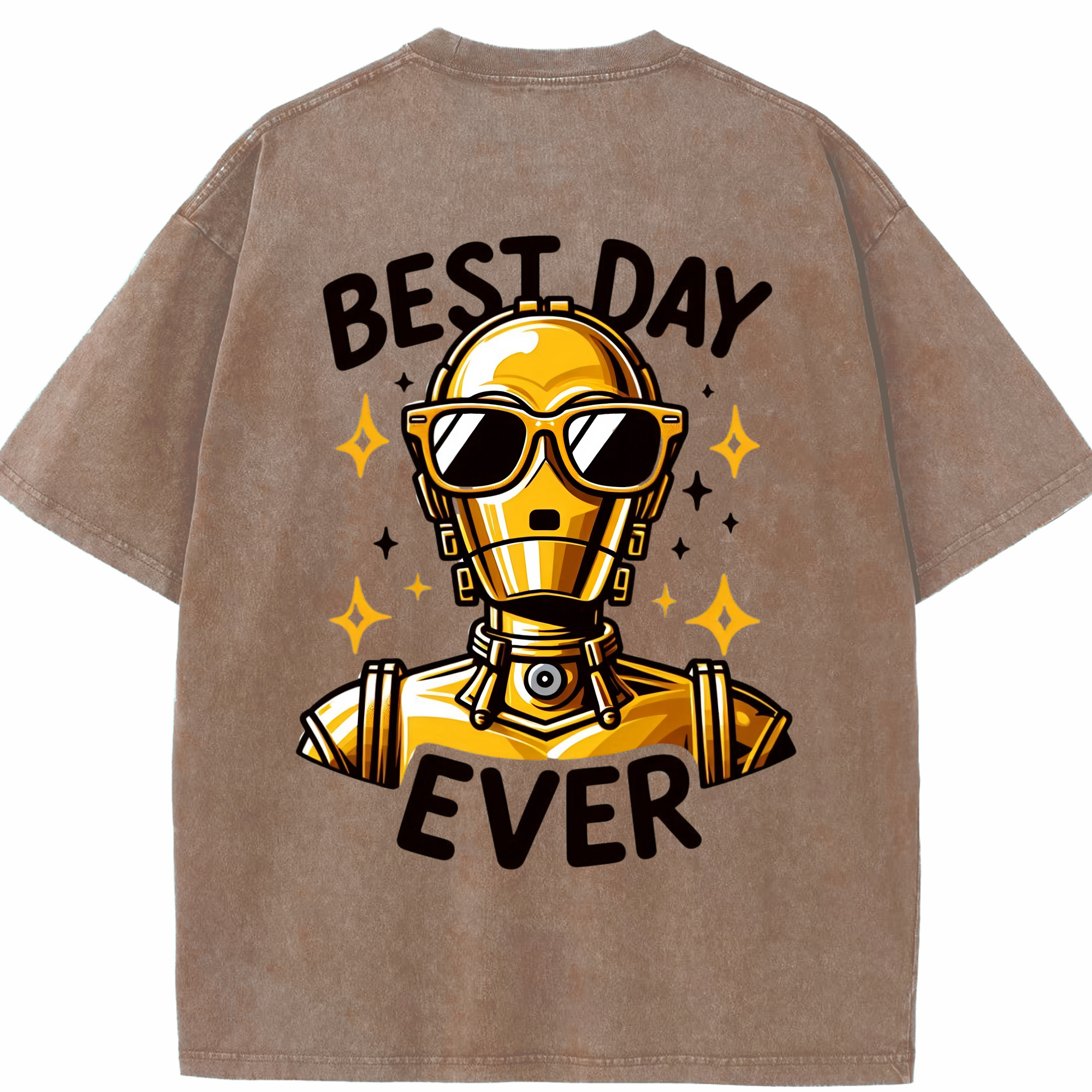 （画像用） スター・ウォーズ Star Wars 綿100% ヴィンテージ風 半袖Tシャツ（背面プリント）