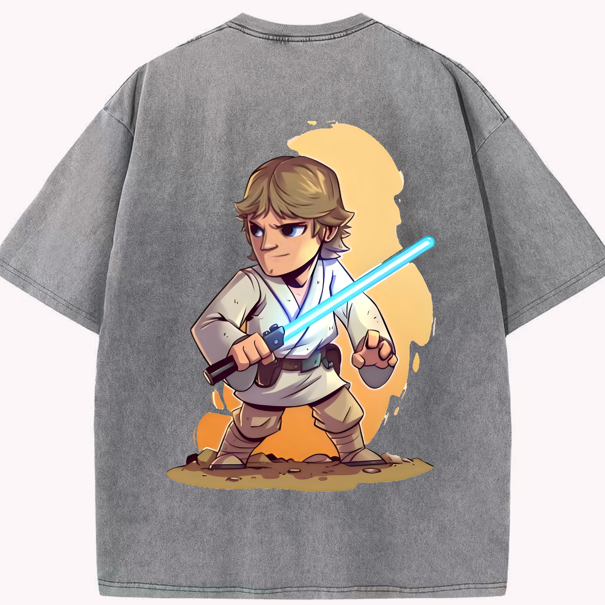 （画像用） スター・ウォーズ Star Wars 綿100% ヴィンテージ風 半袖Tシャツ（背面プリント）