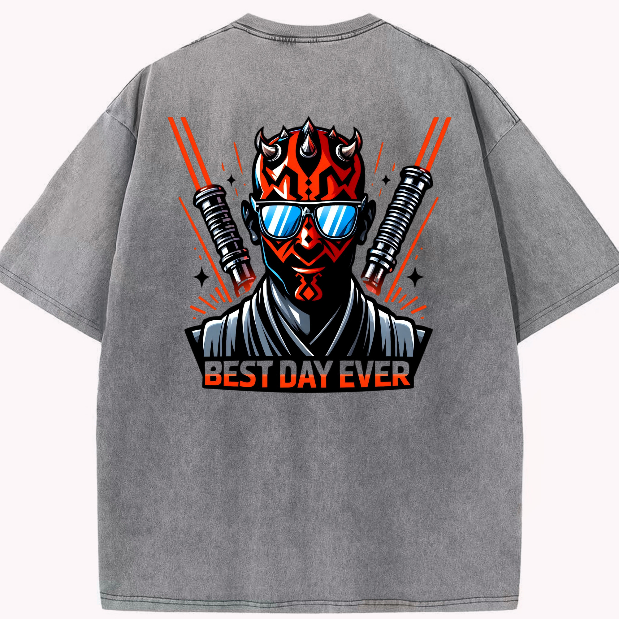 （画像用） スター・ウォーズ Star Wars 綿100% ヴィンテージ風 半袖Tシャツ（背面プリント）