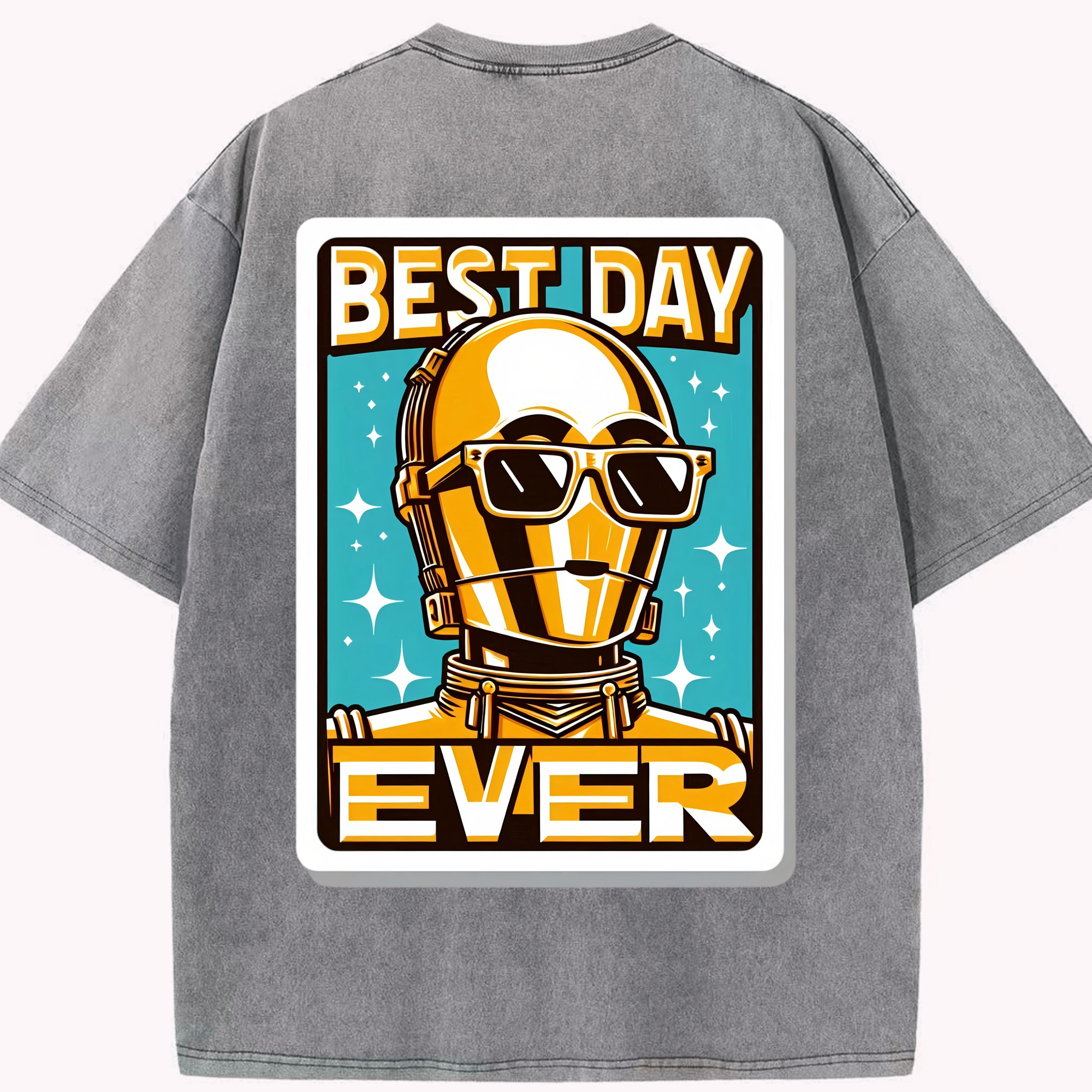 （画像用） スター・ウォーズ Star Wars 綿100% ヴィンテージ風 半袖Tシャツ（背面プリント）