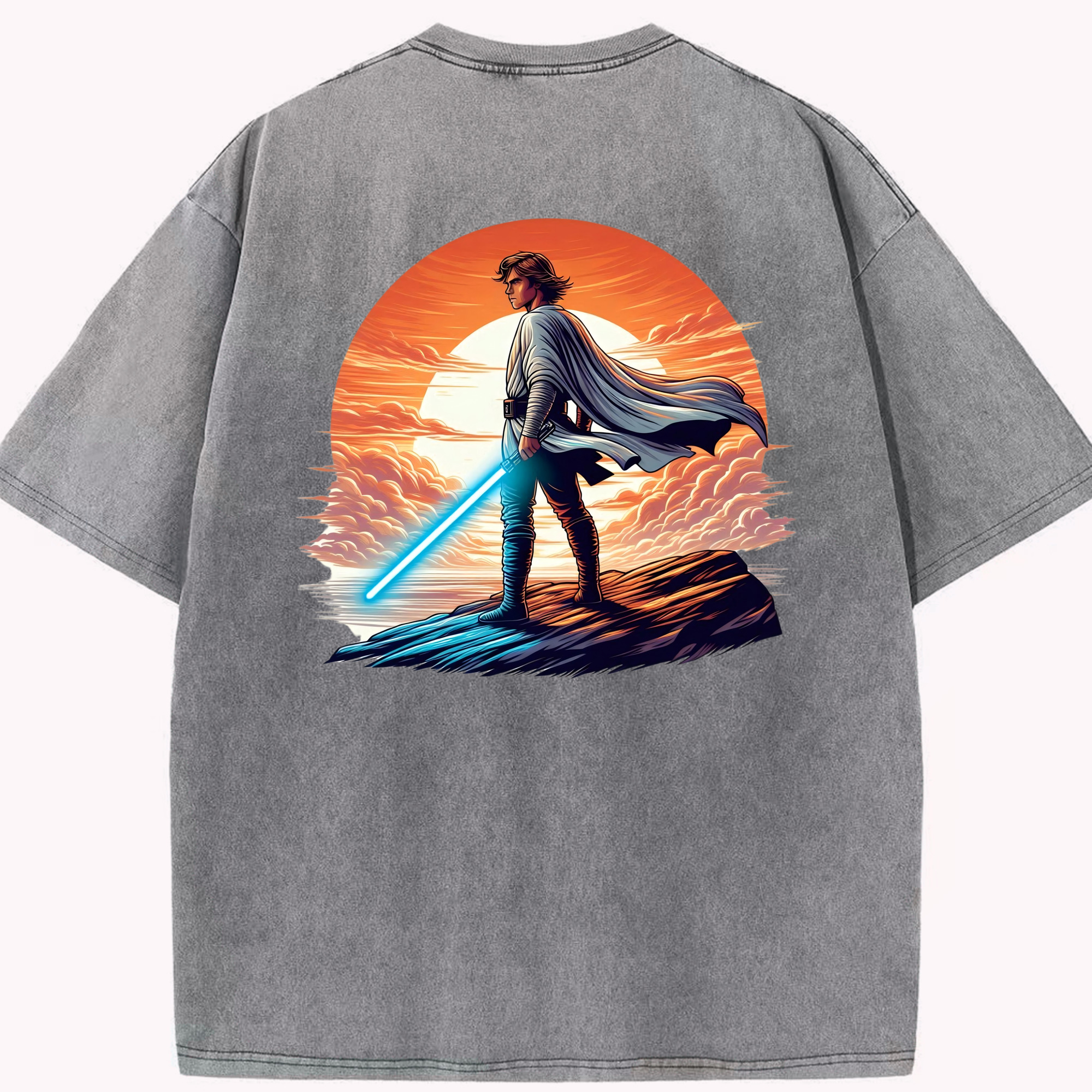 （画像用） スター・ウォーズ Star Wars 綿100% ヴィンテージ風 半袖Tシャツ（背面プリント）