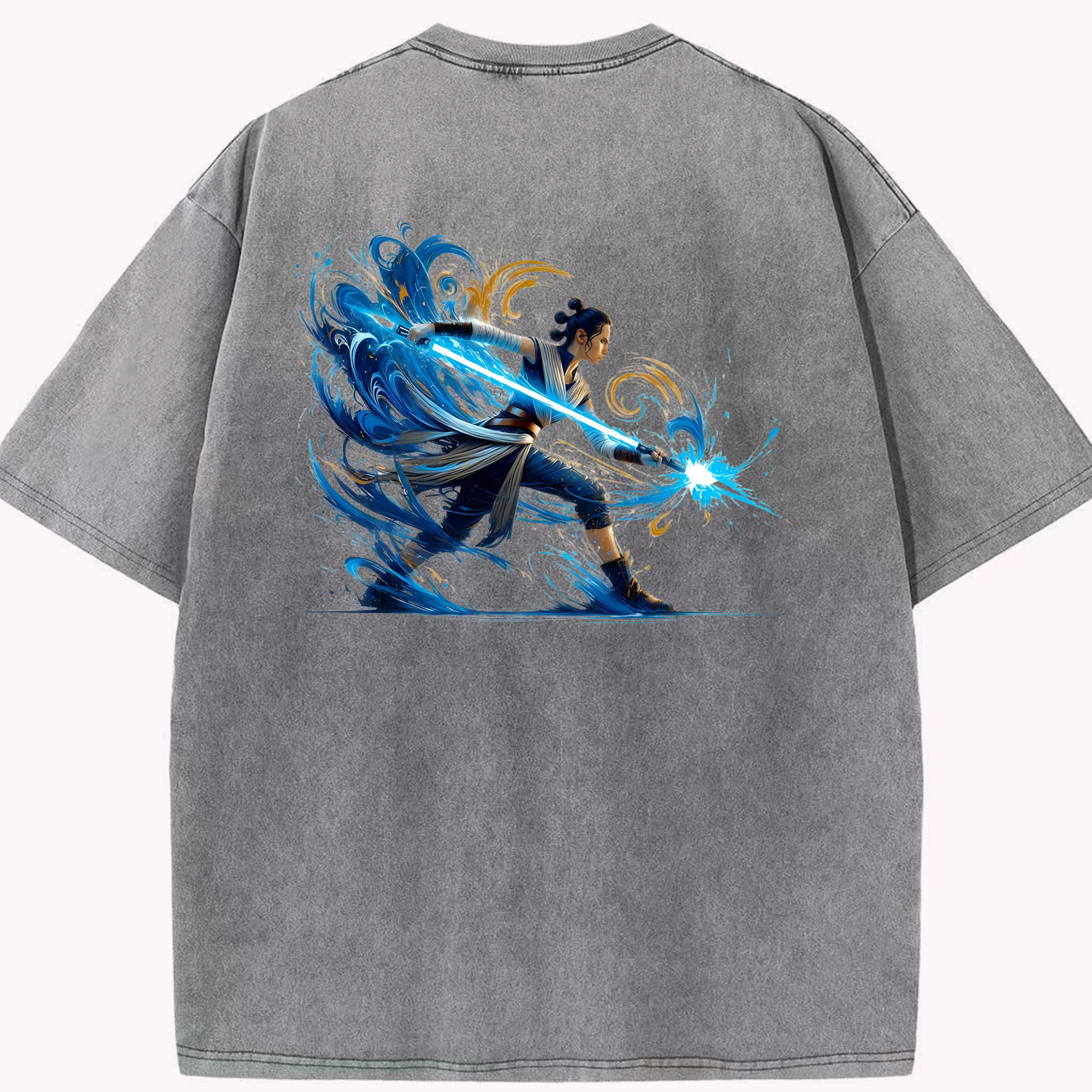 （画像用） スター・ウォーズ Star Wars 綿100% ヴィンテージ風 半袖Tシャツ（背面プリント）