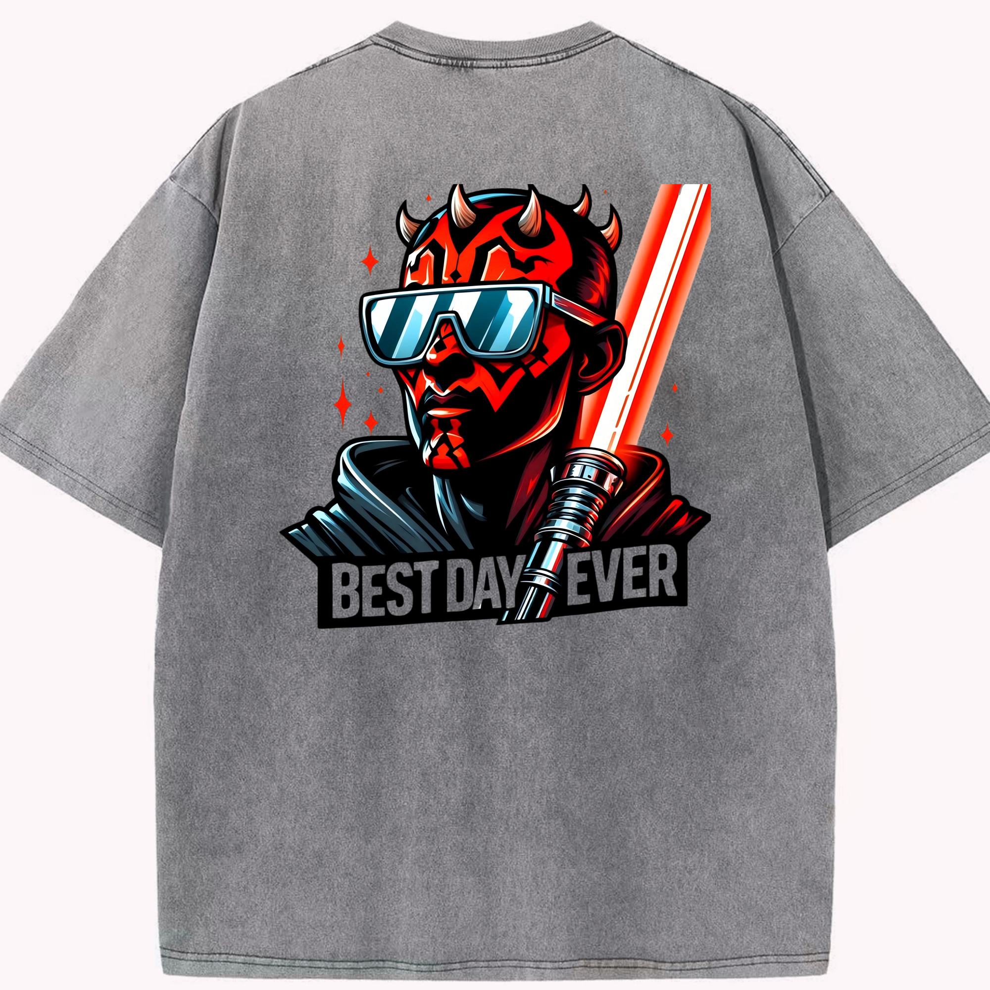 （画像用） スター・ウォーズ Star Wars 綿100% ヴィンテージ風 半袖Tシャツ（背面プリント）