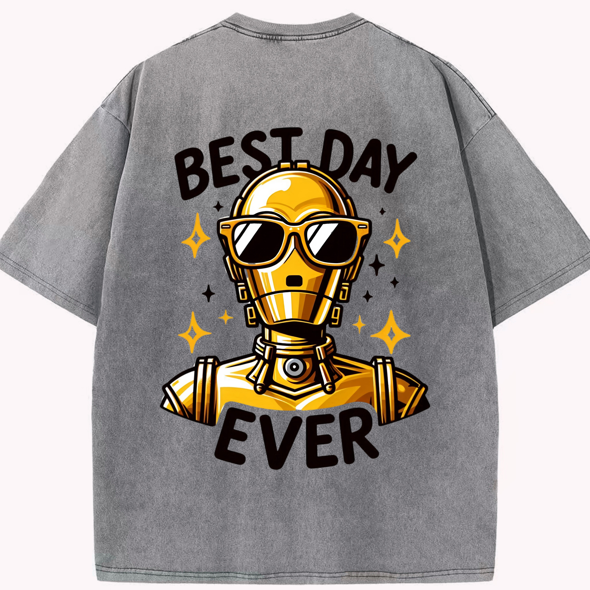 （画像用） スター・ウォーズ Star Wars 綿100% ヴィンテージ風 半袖Tシャツ（背面プリント）