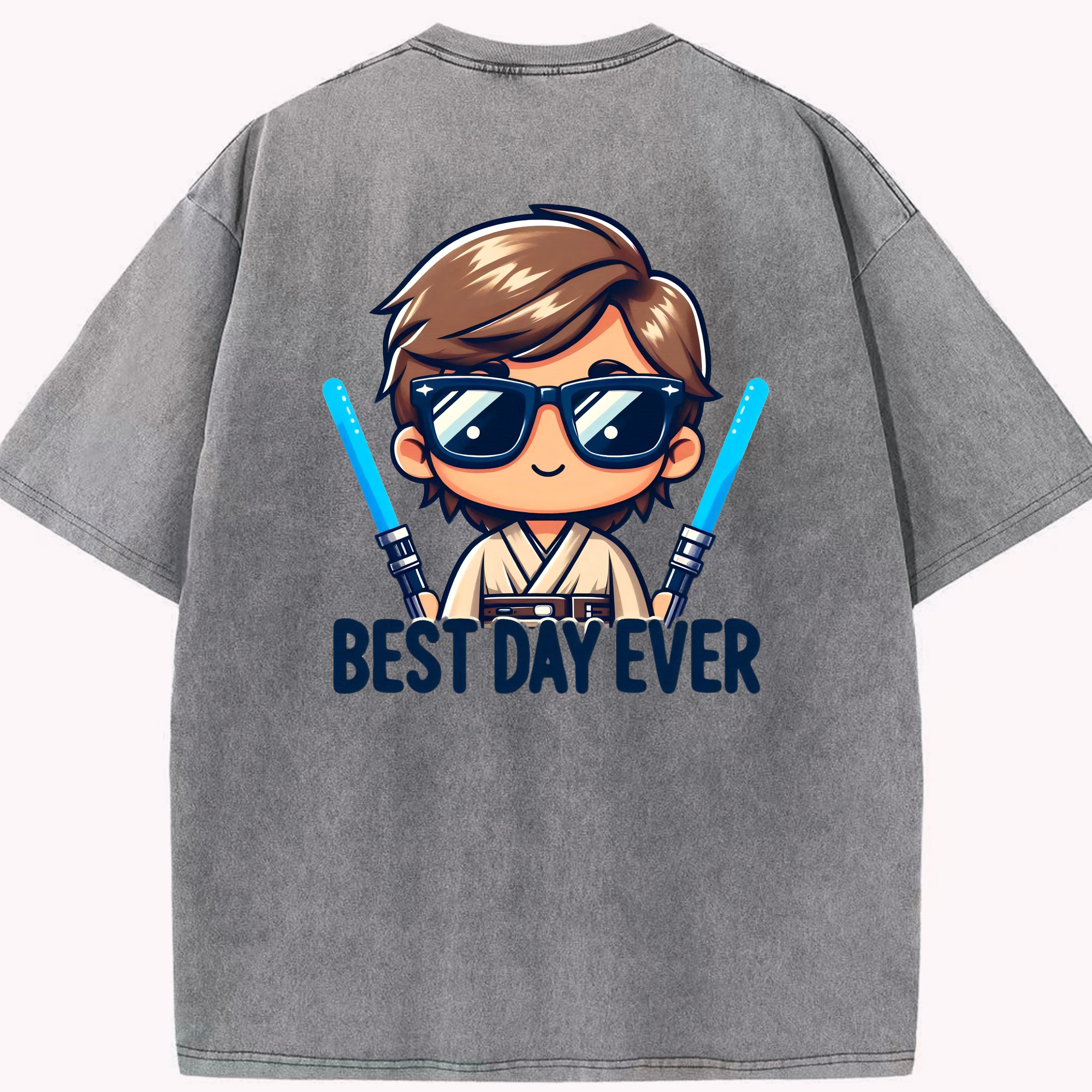 （画像用） スター・ウォーズ Star Wars 綿100% ヴィンテージ風 半袖Tシャツ（背面プリント）