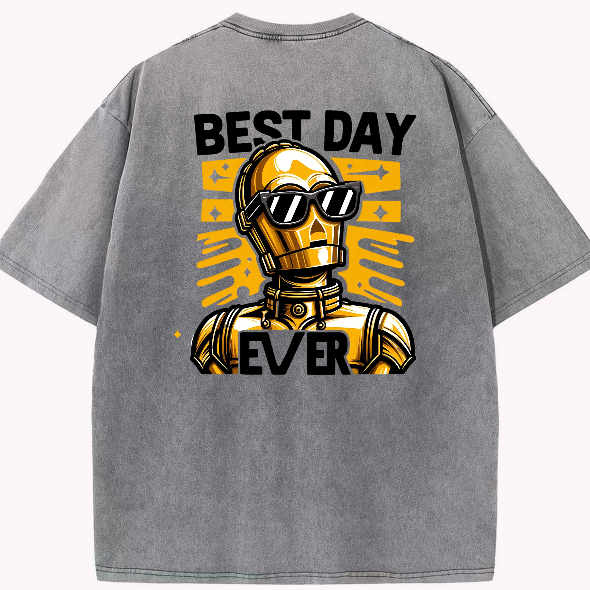 （画像用） スター・ウォーズ Star Wars 綿100% ヴィンテージ風 半袖Tシャツ（背面プリント）