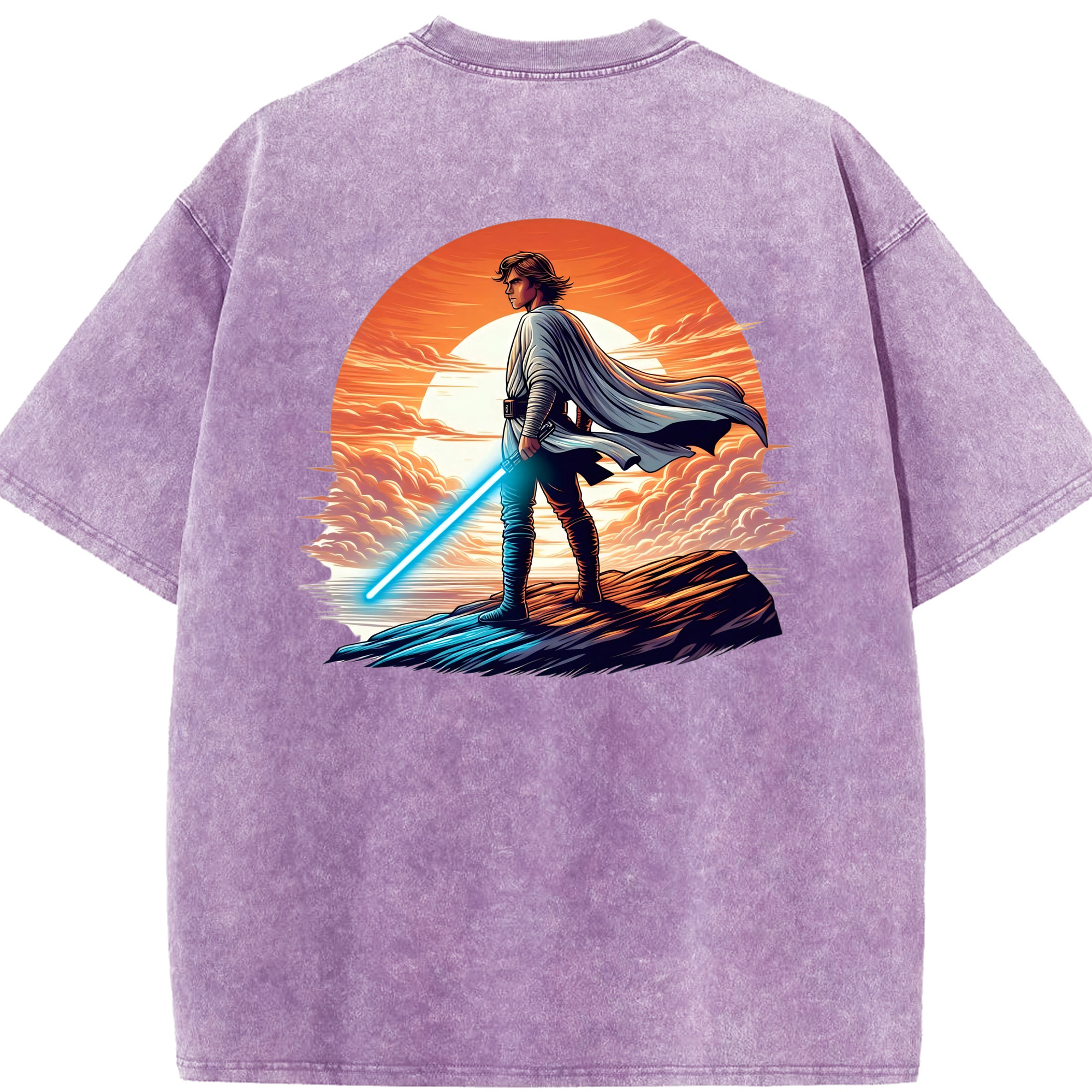 （画像用） スター・ウォーズ Star Wars 綿100% ヴィンテージ風 半袖Tシャツ（背面プリント）