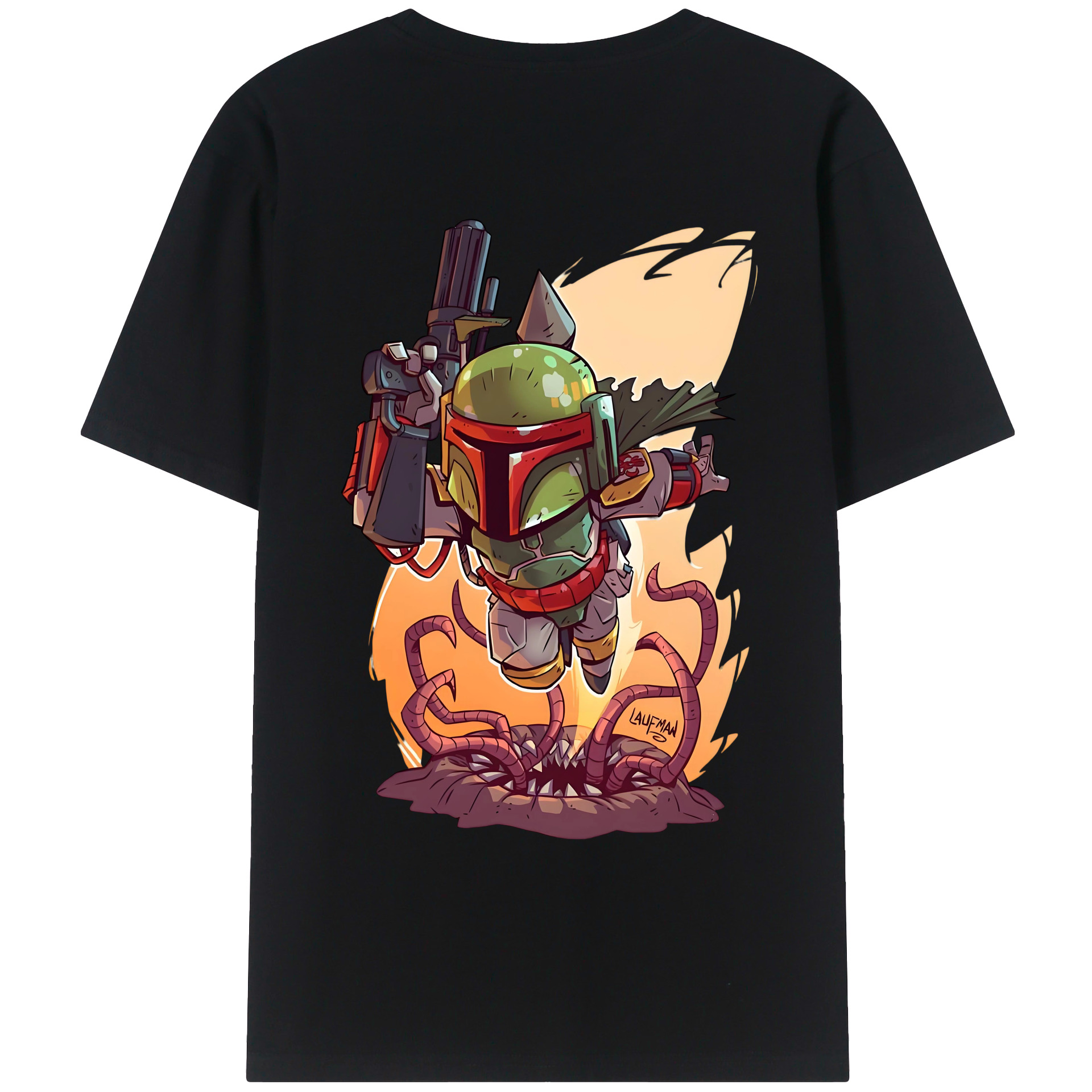 （画像用） スター・ウォーズ Star Wars 綿100％ メンズ半袖Tシャツ（バックプリント） 通気性