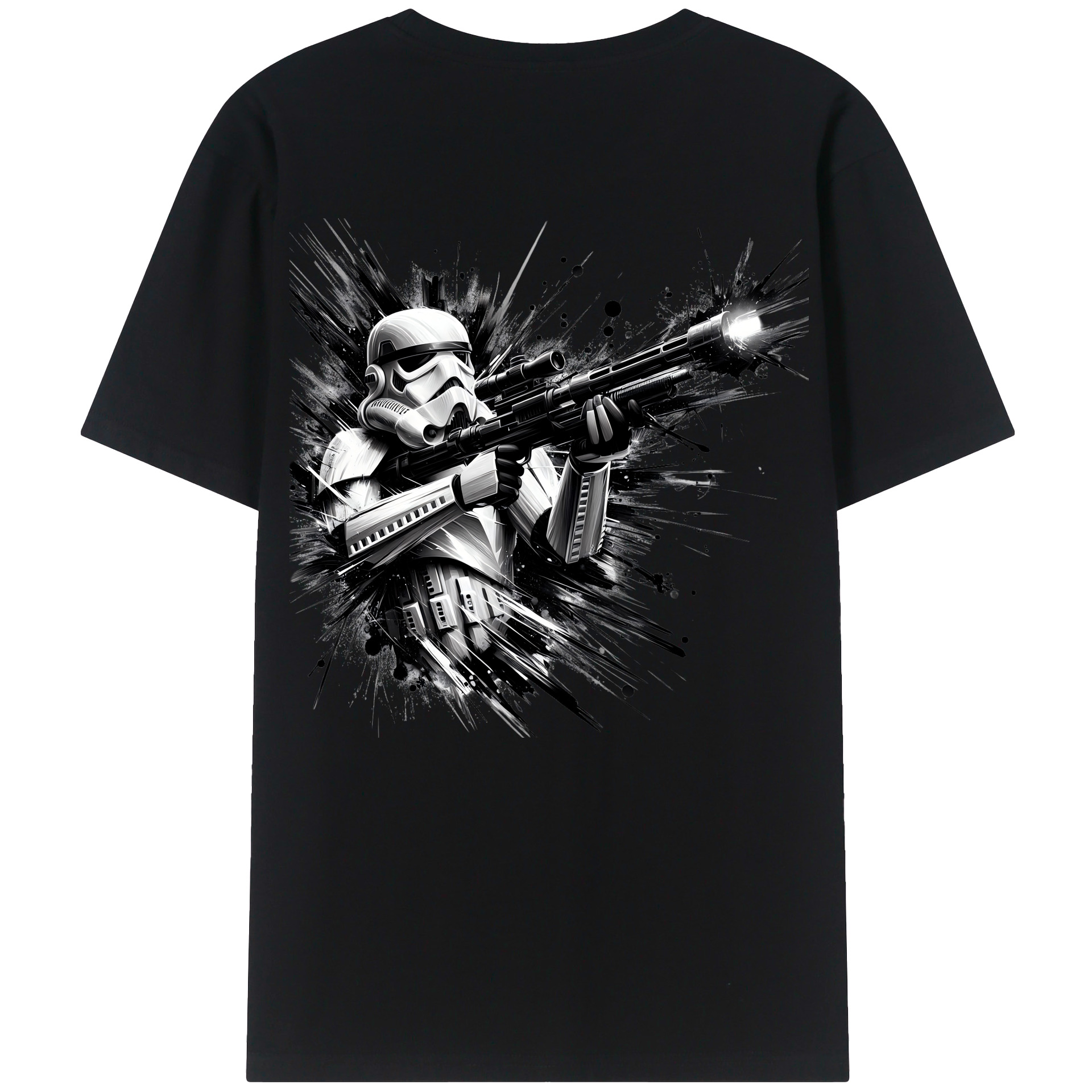 （画像用） スター・ウォーズ Star Wars 綿100％ メンズ半袖Tシャツ（バックプリント） 通気性