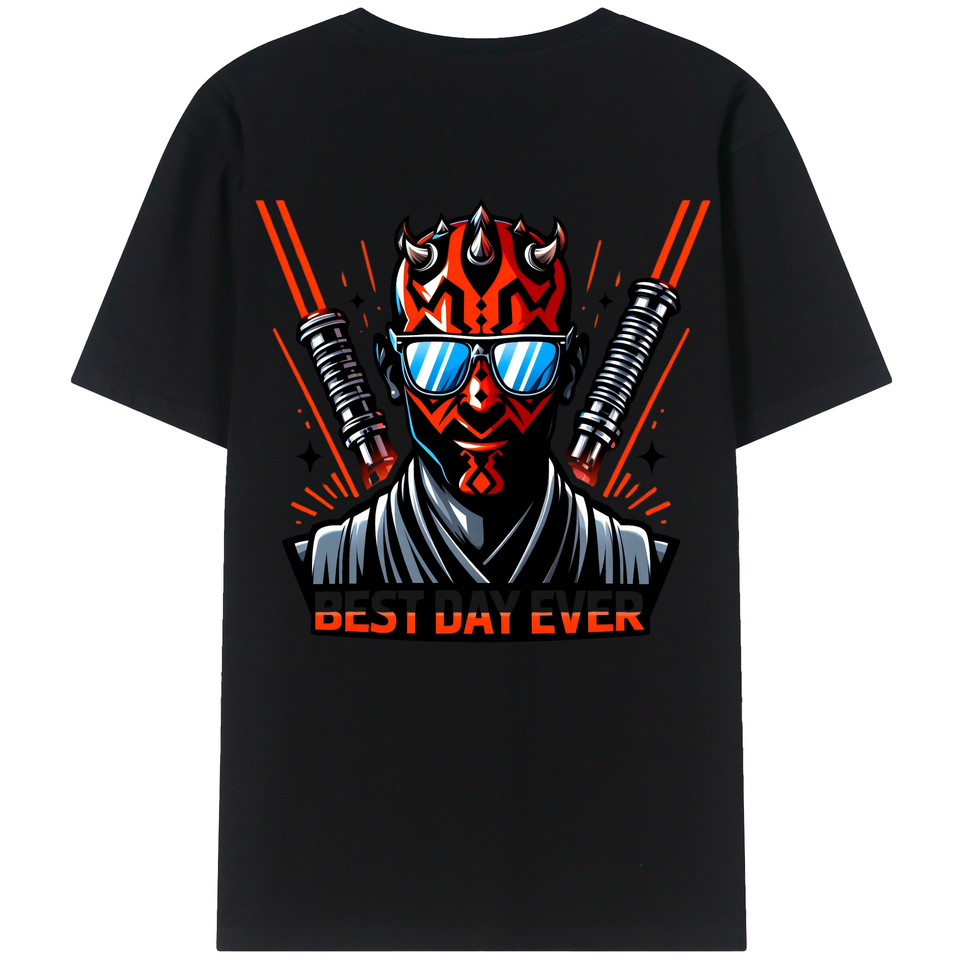 （画像用） スター・ウォーズ Star Wars 綿100％ メンズ半袖Tシャツ（バックプリント） 通気性