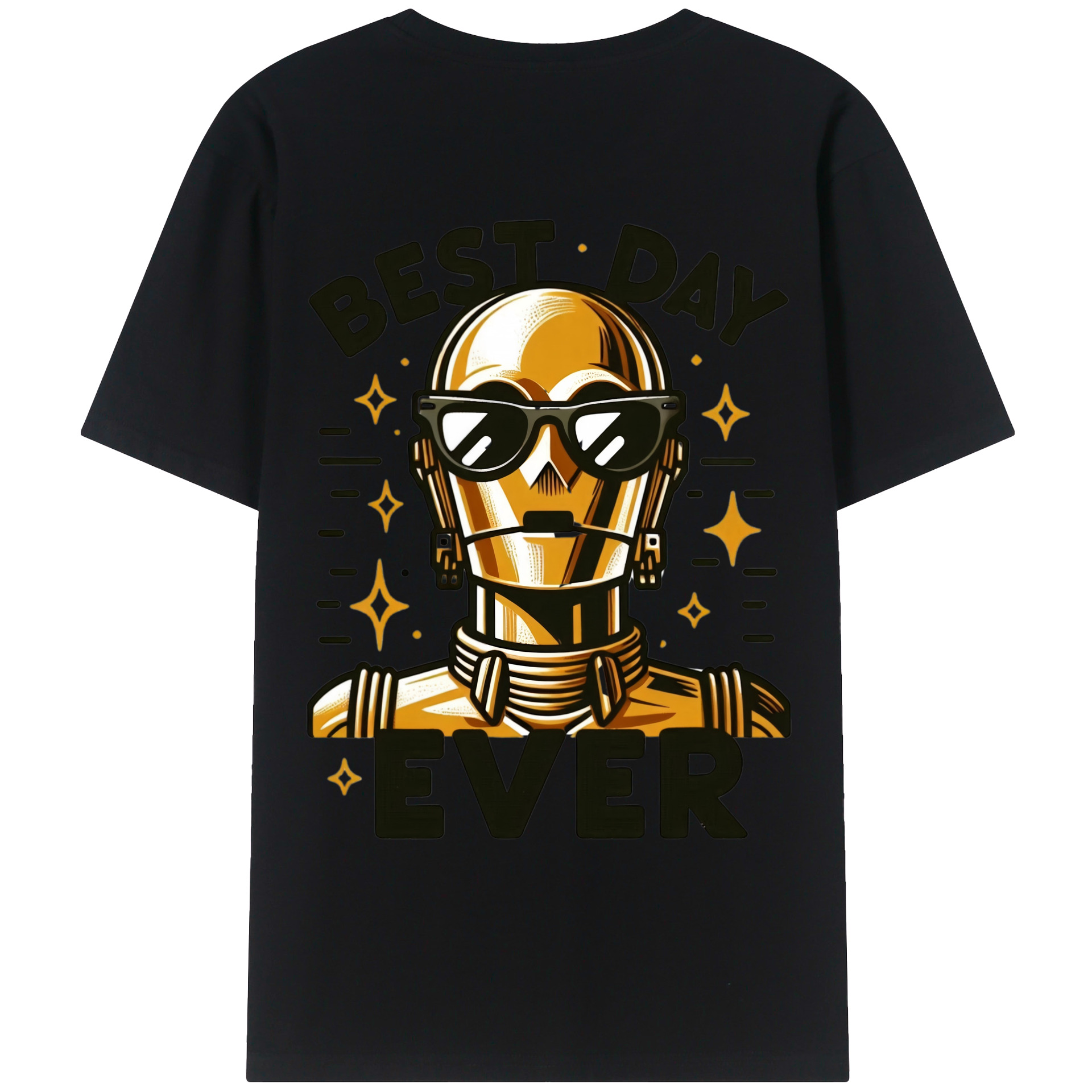 （画像用） スター・ウォーズ Star Wars 綿100％ メンズ半袖Tシャツ（バックプリント） 通気性