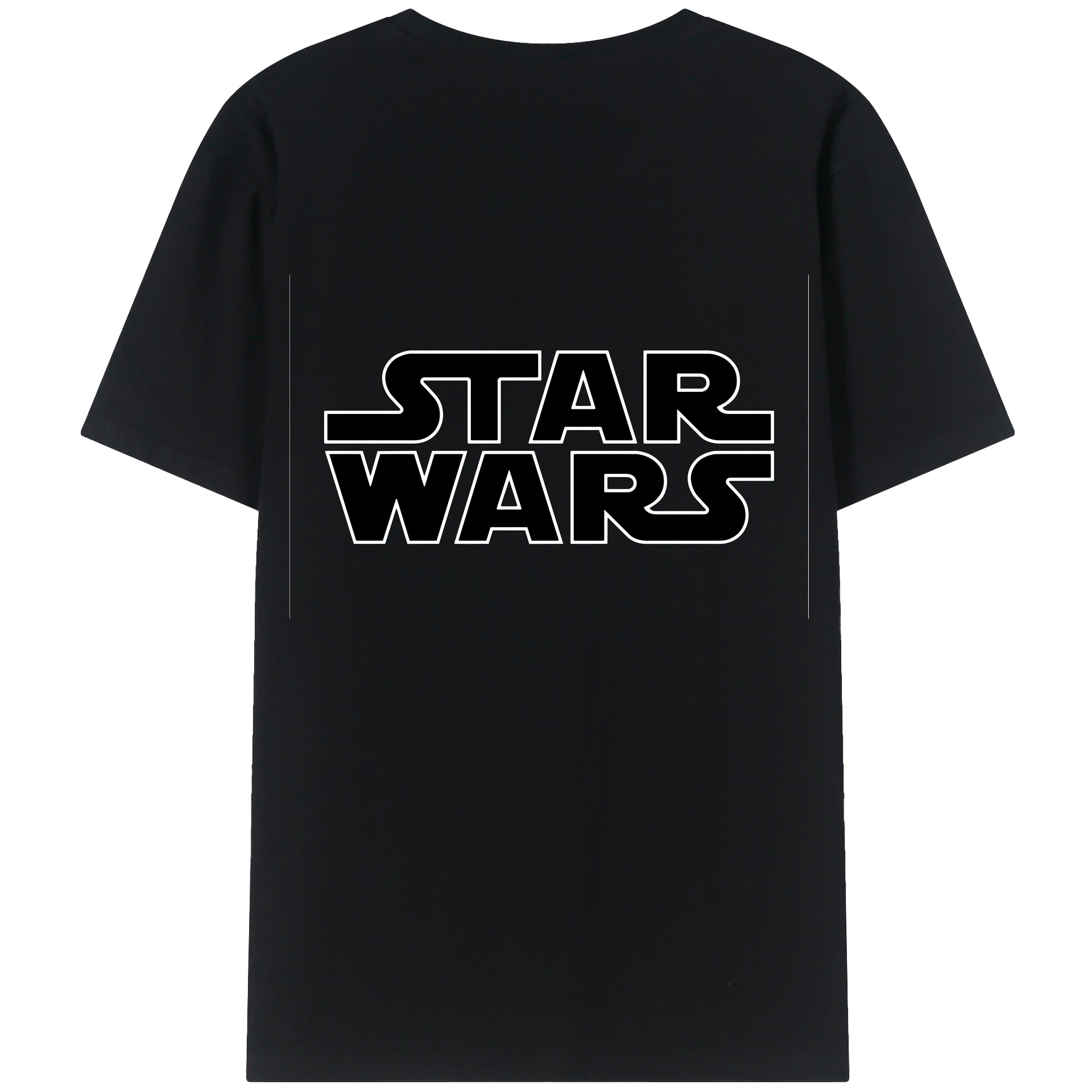 （画像用） スター・ウォーズ Star Wars 綿100％ メンズ半袖Tシャツ（バックプリント） 通気性