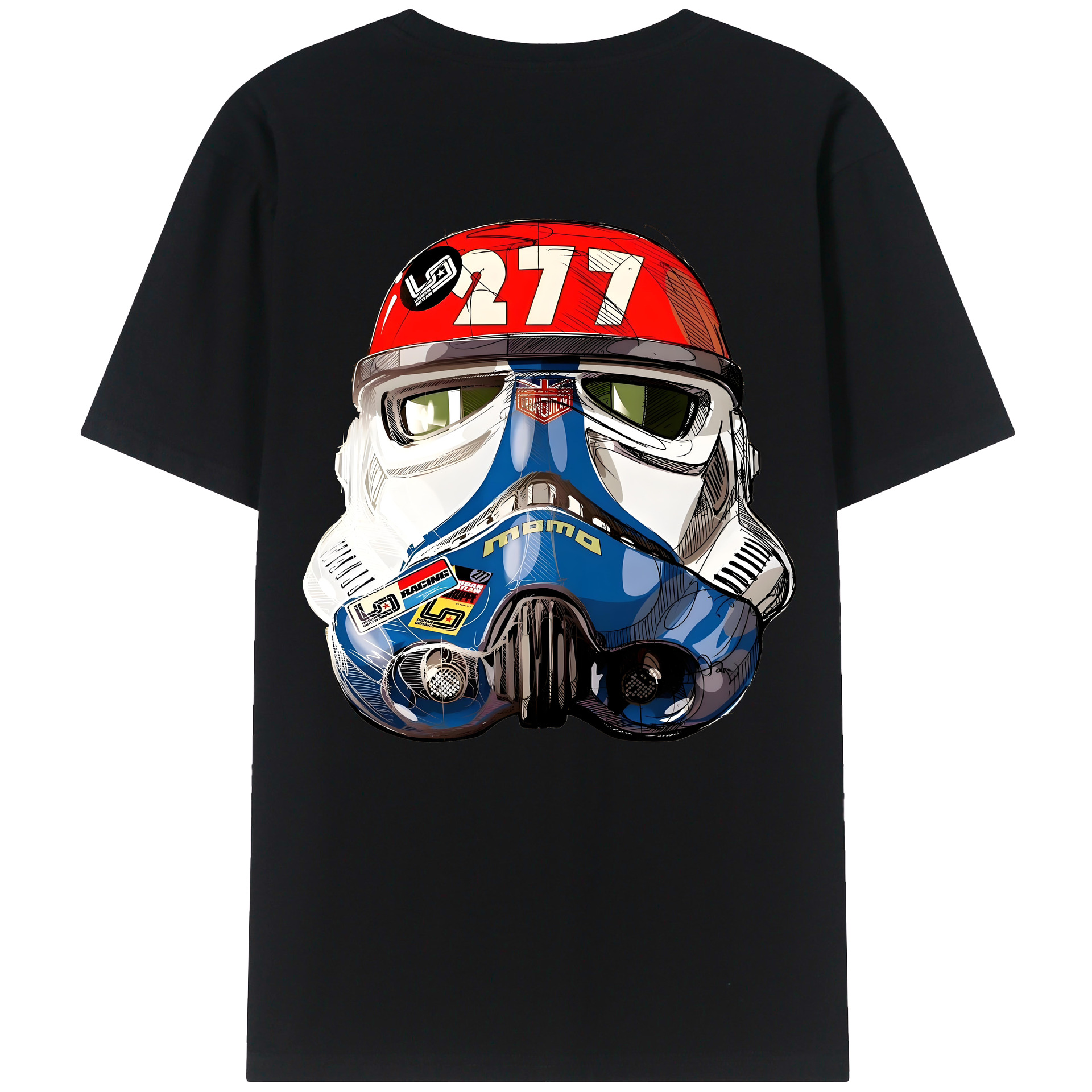 （画像用） スター・ウォーズ Star Wars 綿100％ メンズ半袖Tシャツ（バックプリント） 通気性