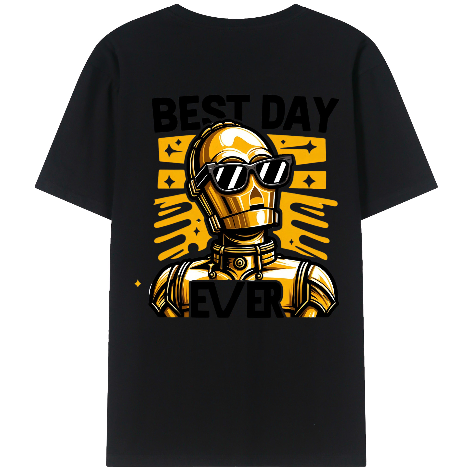 （画像用） スター・ウォーズ Star Wars 綿100％ メンズ半袖Tシャツ（バックプリント） 通気性