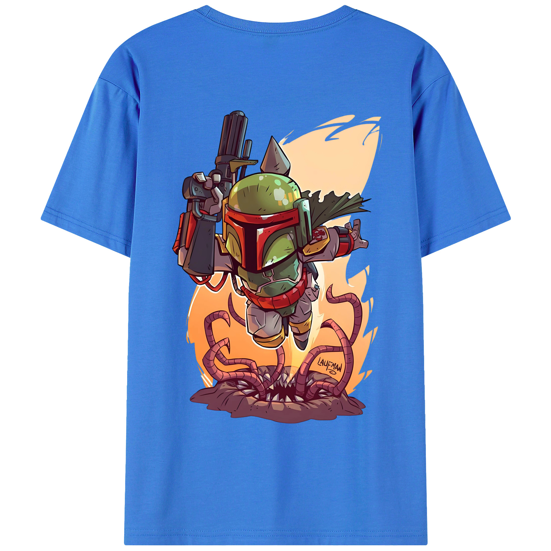 （画像用） スター・ウォーズ Star Wars 綿100％ メンズ半袖Tシャツ（バックプリント） 通気性