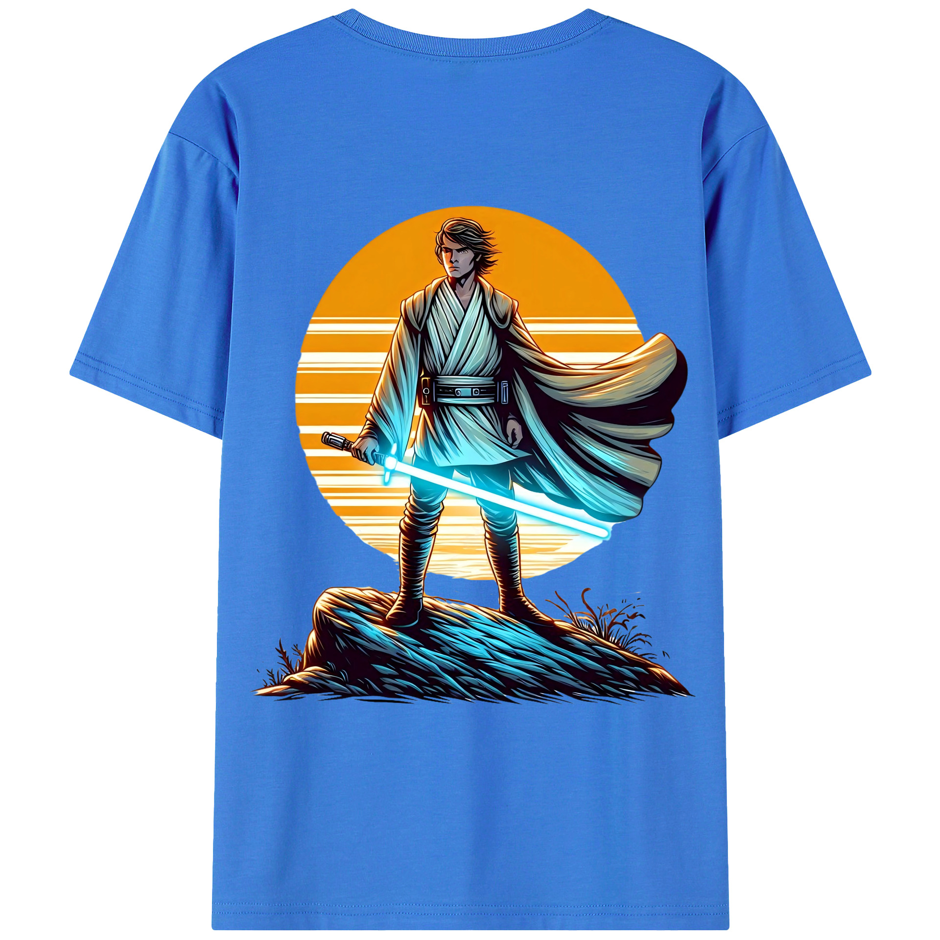 （画像用） スター・ウォーズ Star Wars 綿100％ メンズ半袖Tシャツ（バックプリント） 通気性