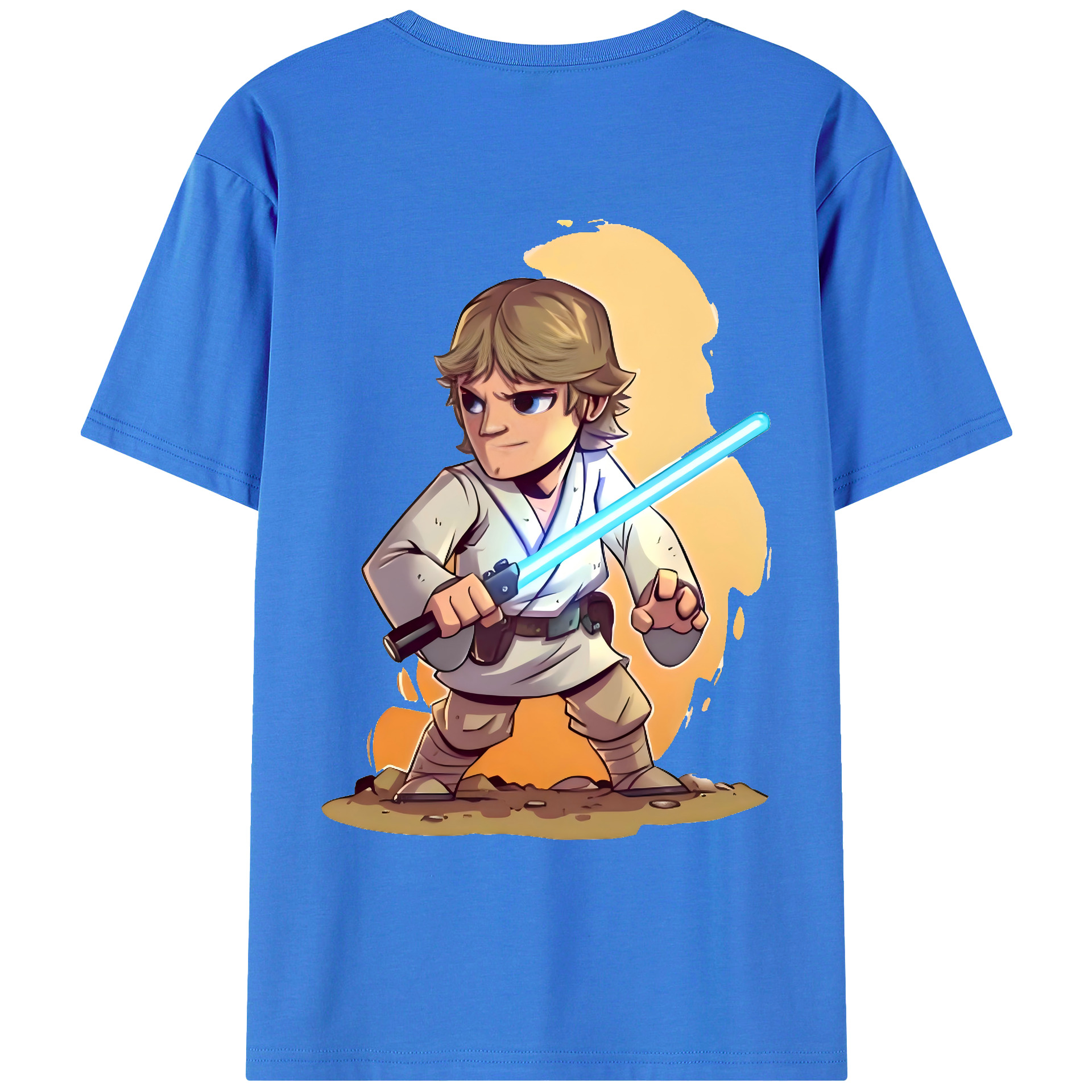（画像用） スター・ウォーズ Star Wars 綿100％ メンズ半袖Tシャツ（バックプリント） 通気性
