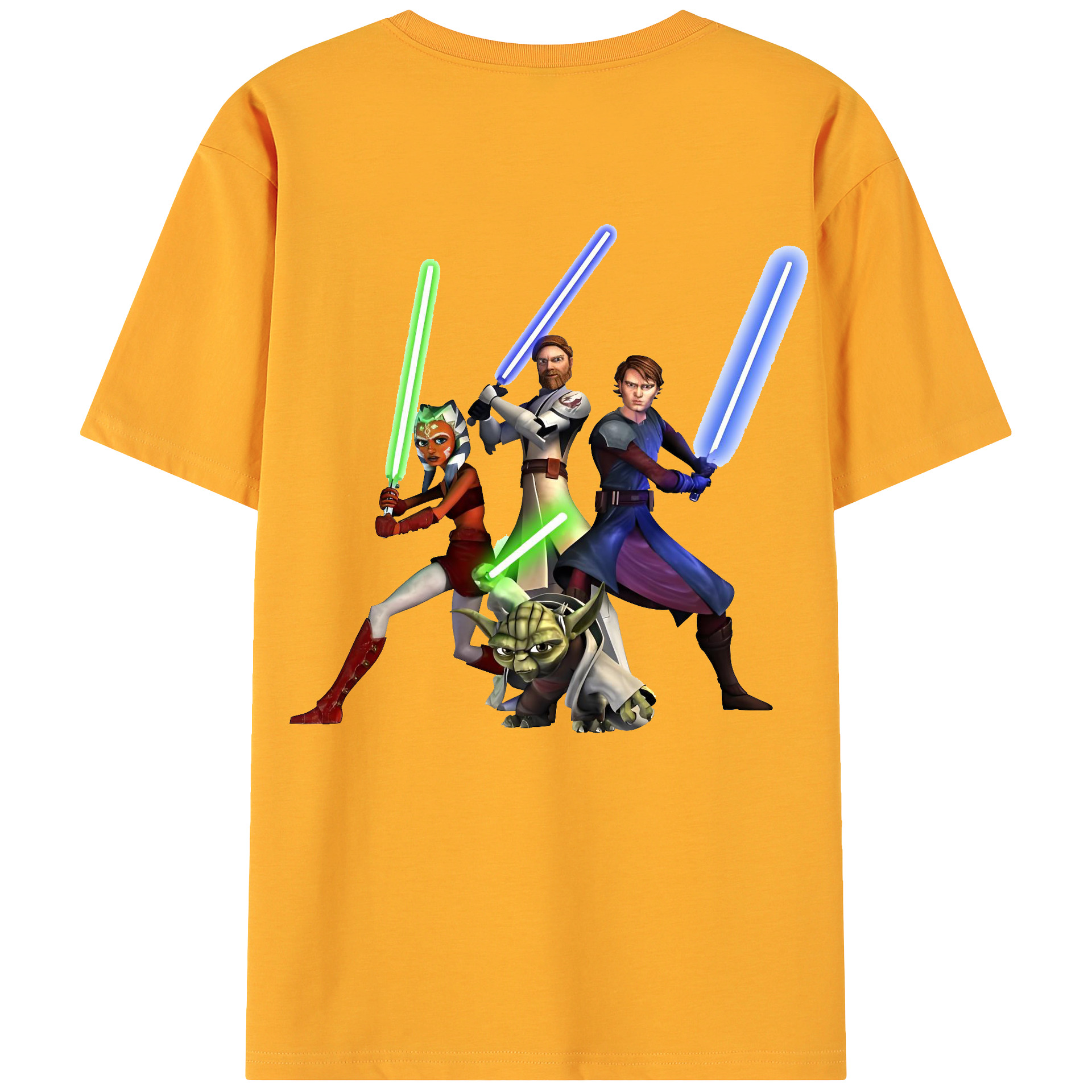 （画像用） スター・ウォーズ Star Wars 綿100％ メンズ半袖Tシャツ（バックプリント） 通気性