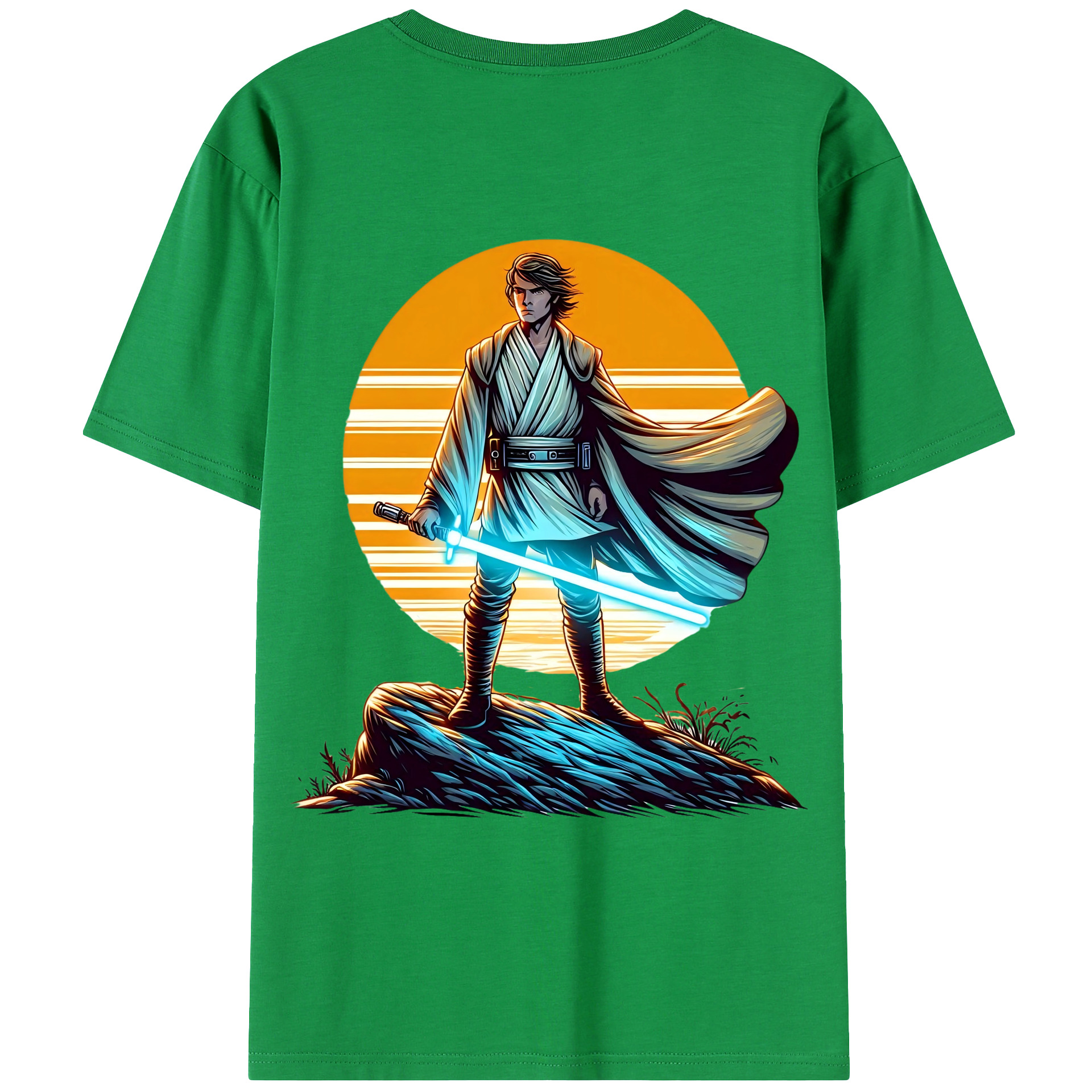 （画像用） スター・ウォーズ Star Wars 綿100％ メンズ半袖Tシャツ（バックプリント） 通気性