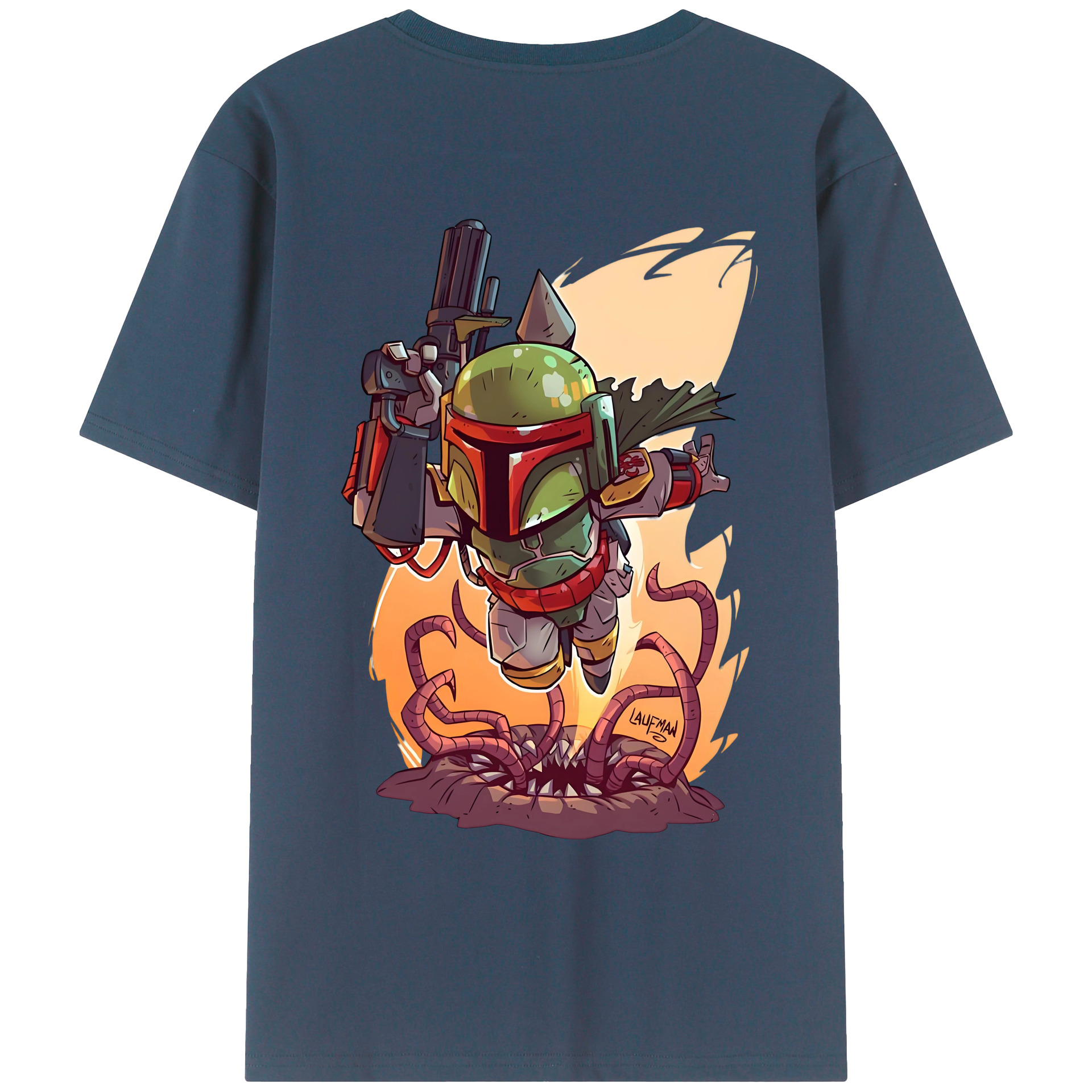 （画像用） スター・ウォーズ Star Wars 綿100％ メンズ半袖Tシャツ（バックプリント） 通気性