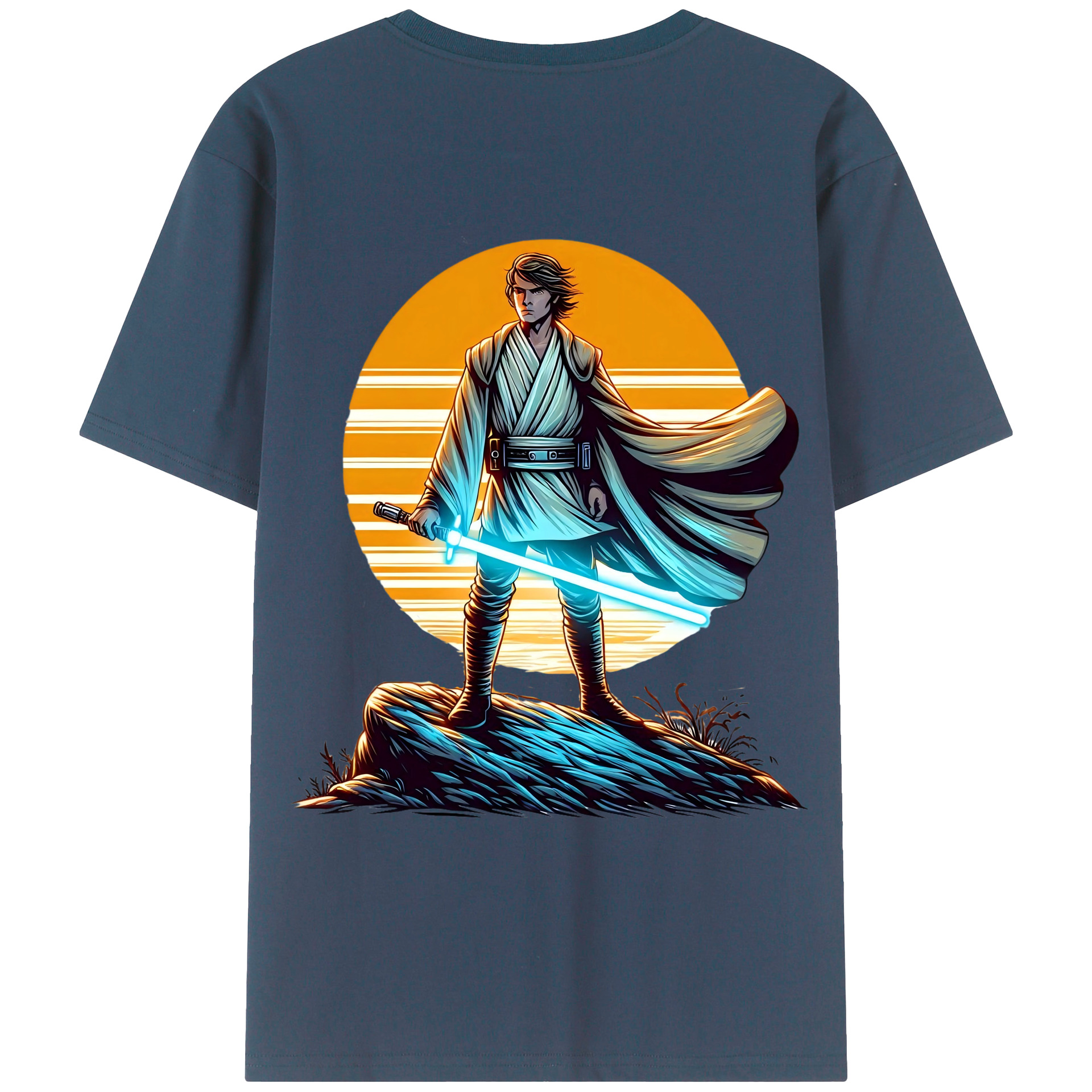 （画像用） スター・ウォーズ Star Wars 綿100％ メンズ半袖Tシャツ（バックプリント） 通気性