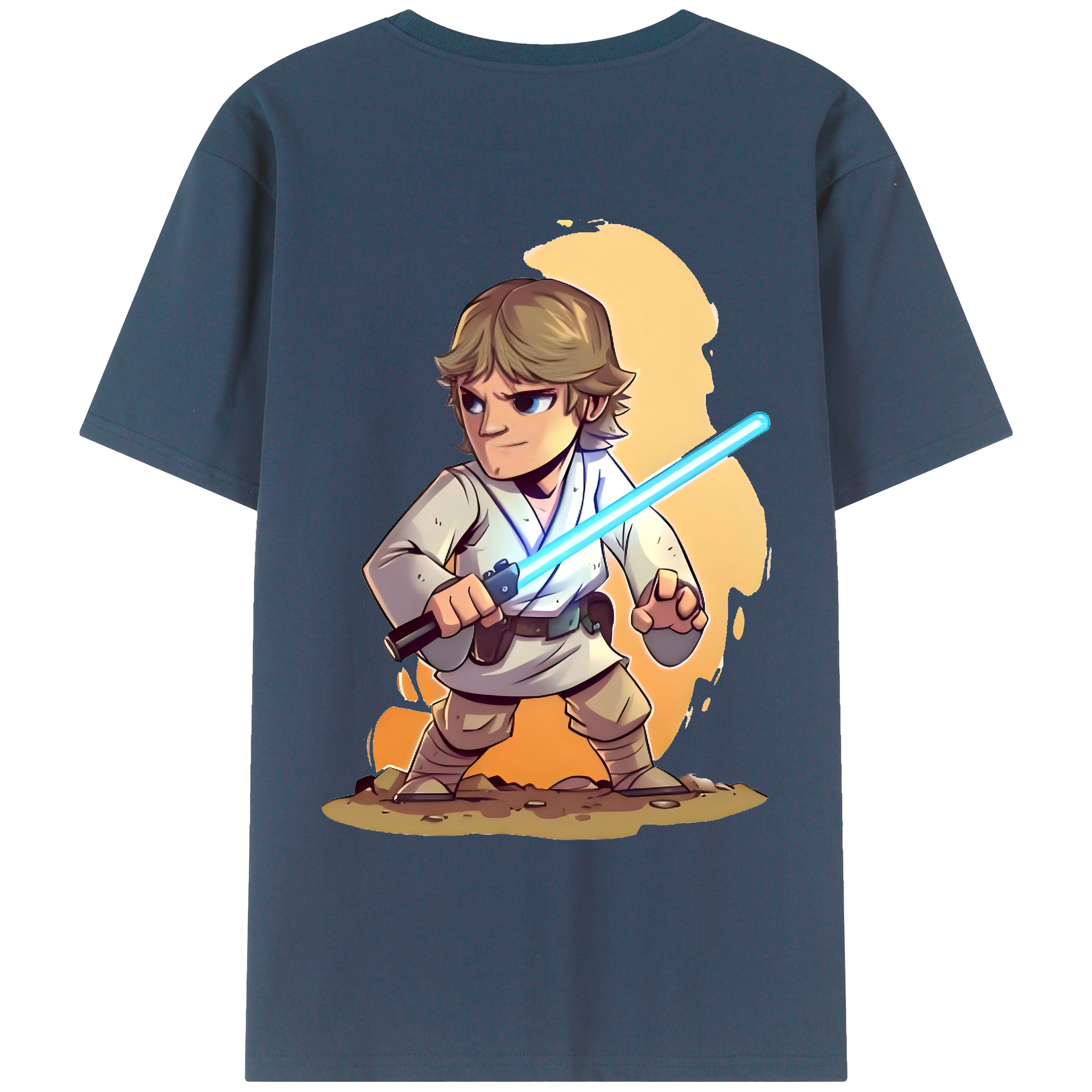 （画像用） スター・ウォーズ Star Wars 綿100％ メンズ半袖Tシャツ（バックプリント） 通気性