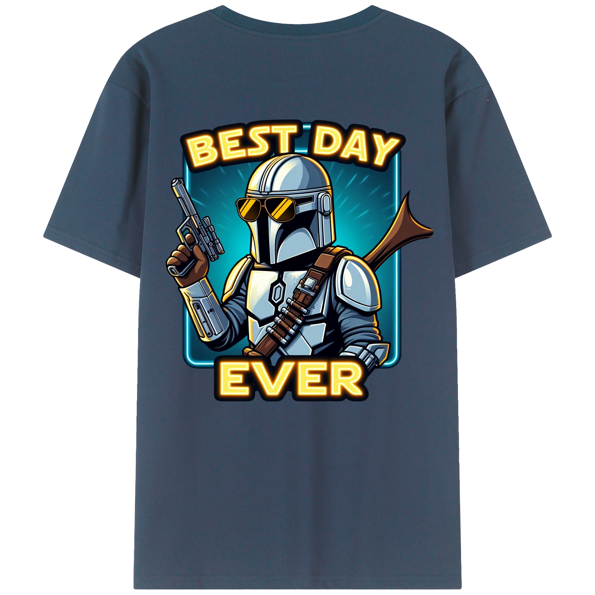 （画像用） スター・ウォーズ Star Wars 綿100％ メンズ半袖Tシャツ（バックプリント） 通気性