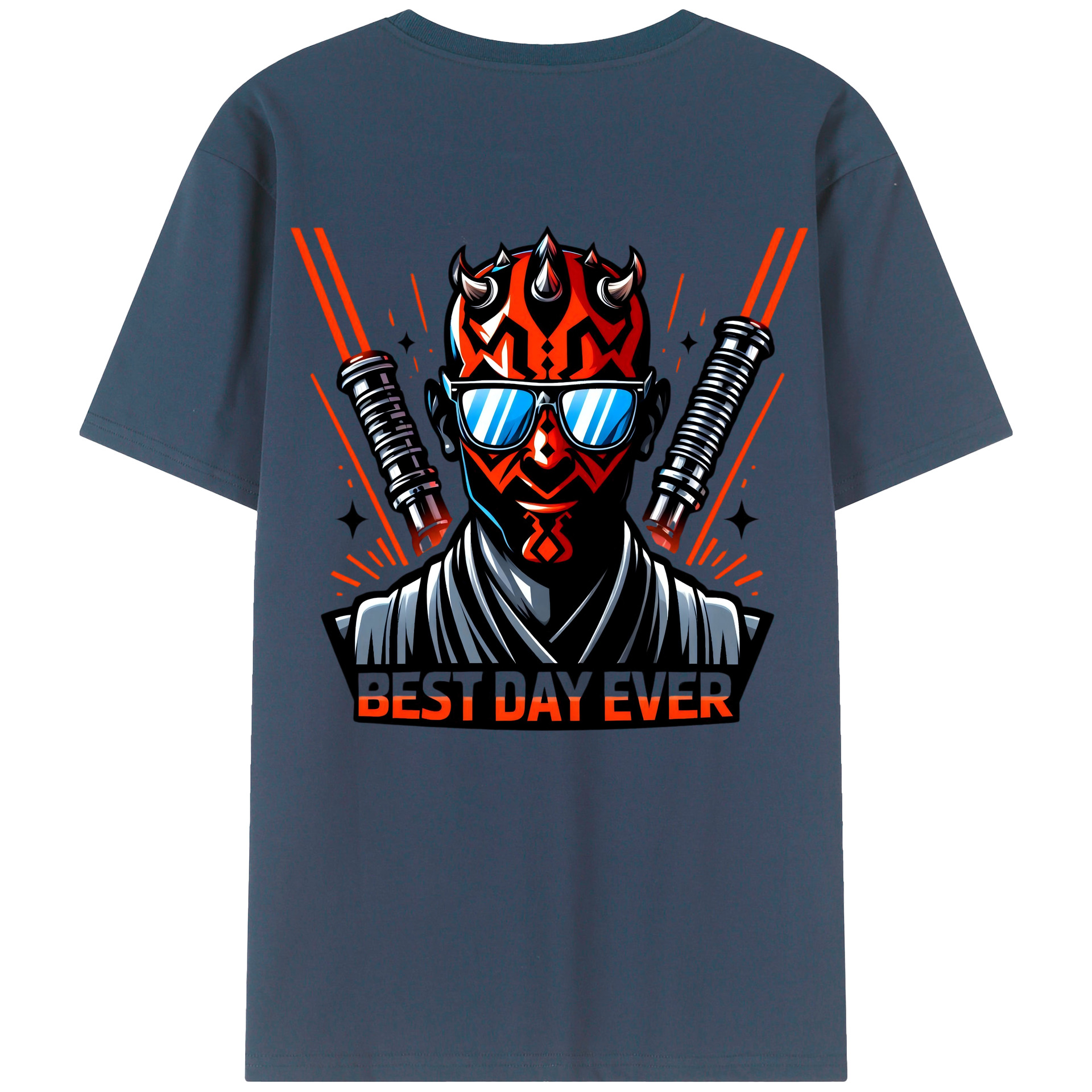 （画像用） スター・ウォーズ Star Wars 綿100％ メンズ半袖Tシャツ（バックプリント） 通気性